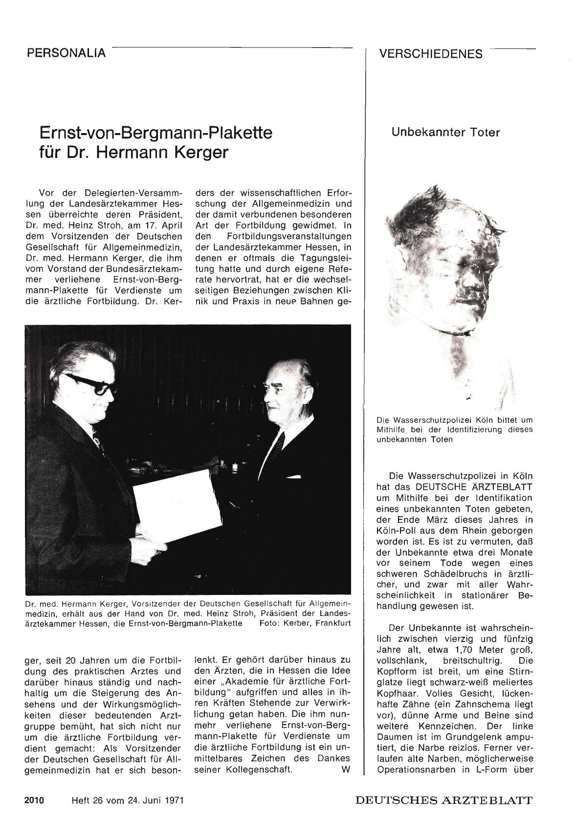 Vorschauseite 1: Unbekannter Toter