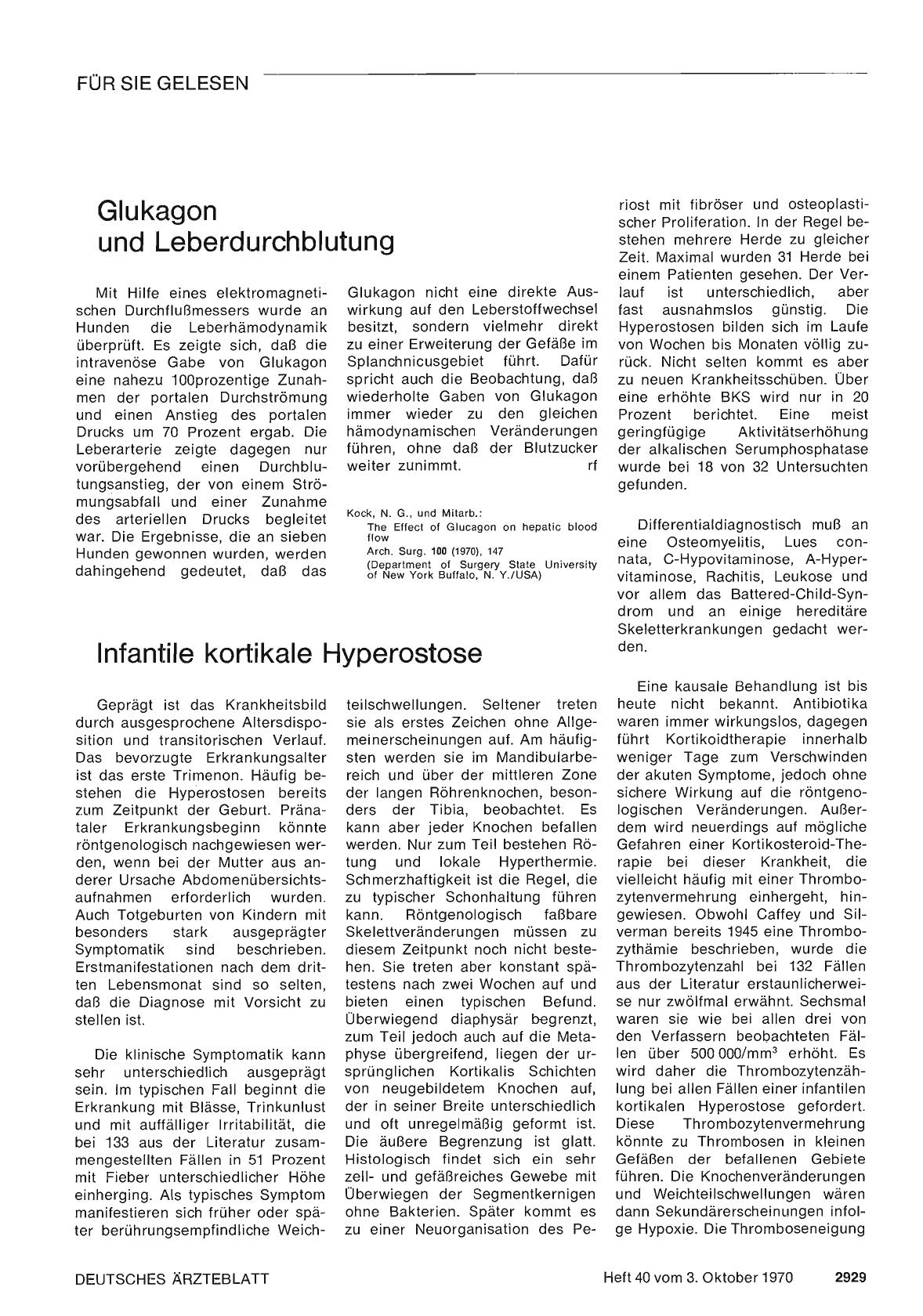 Vorschauseite 1: Glukagon und Leberdurchblutung