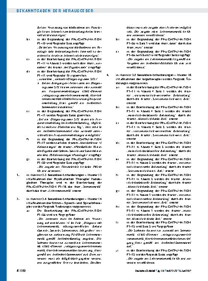 Vorschauseite 2: 4. Änderung zum Anforderungskatalog nach § 73 Abs. 8 SGB V für die Verordnungssoftware von Heilmitteln (Anlage 29 BMV-Ä)