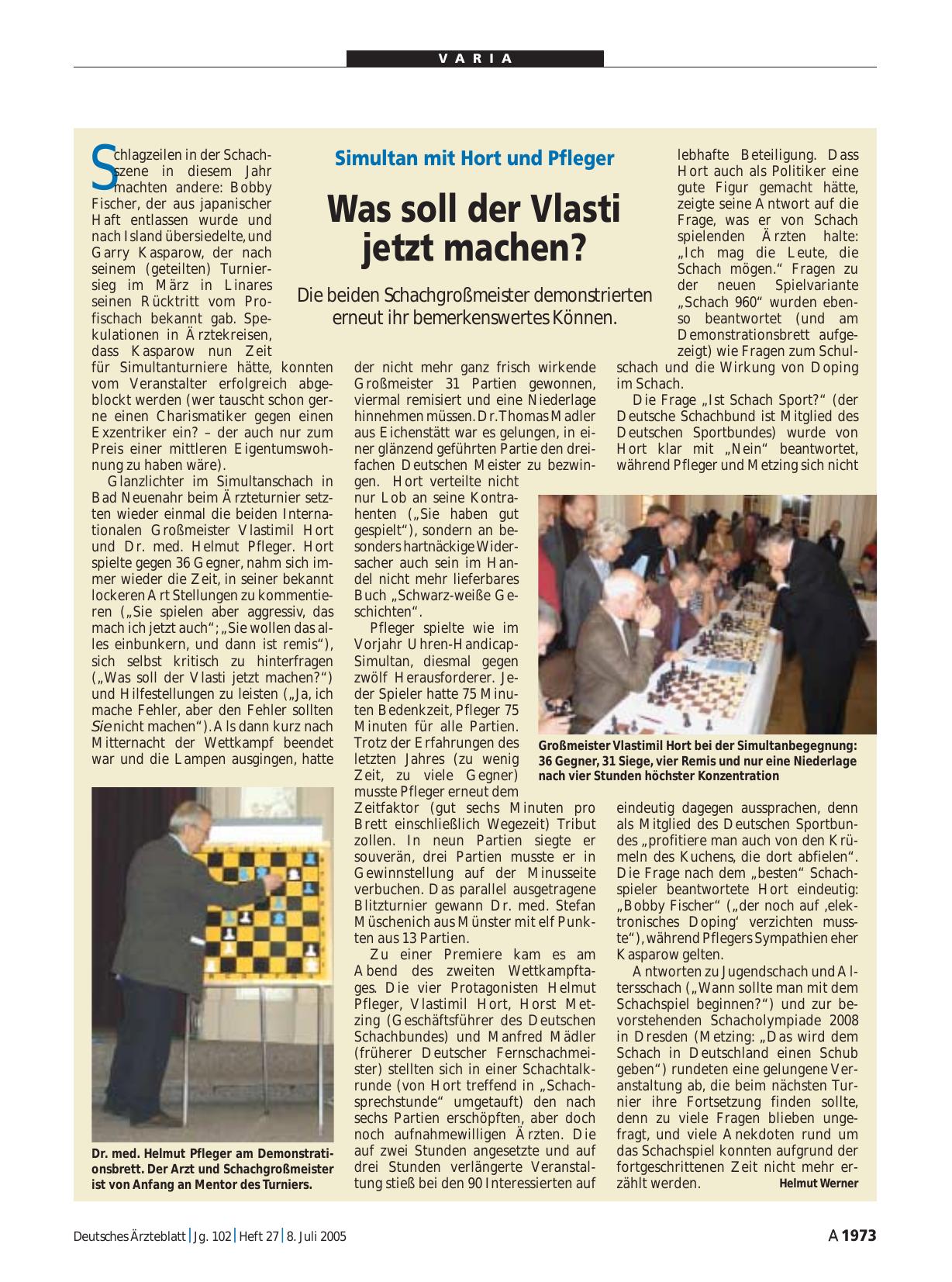 Vorschauseite 1: Simultan mit Hort und Pfleger: Was soll der Vlasti jetzt machen?