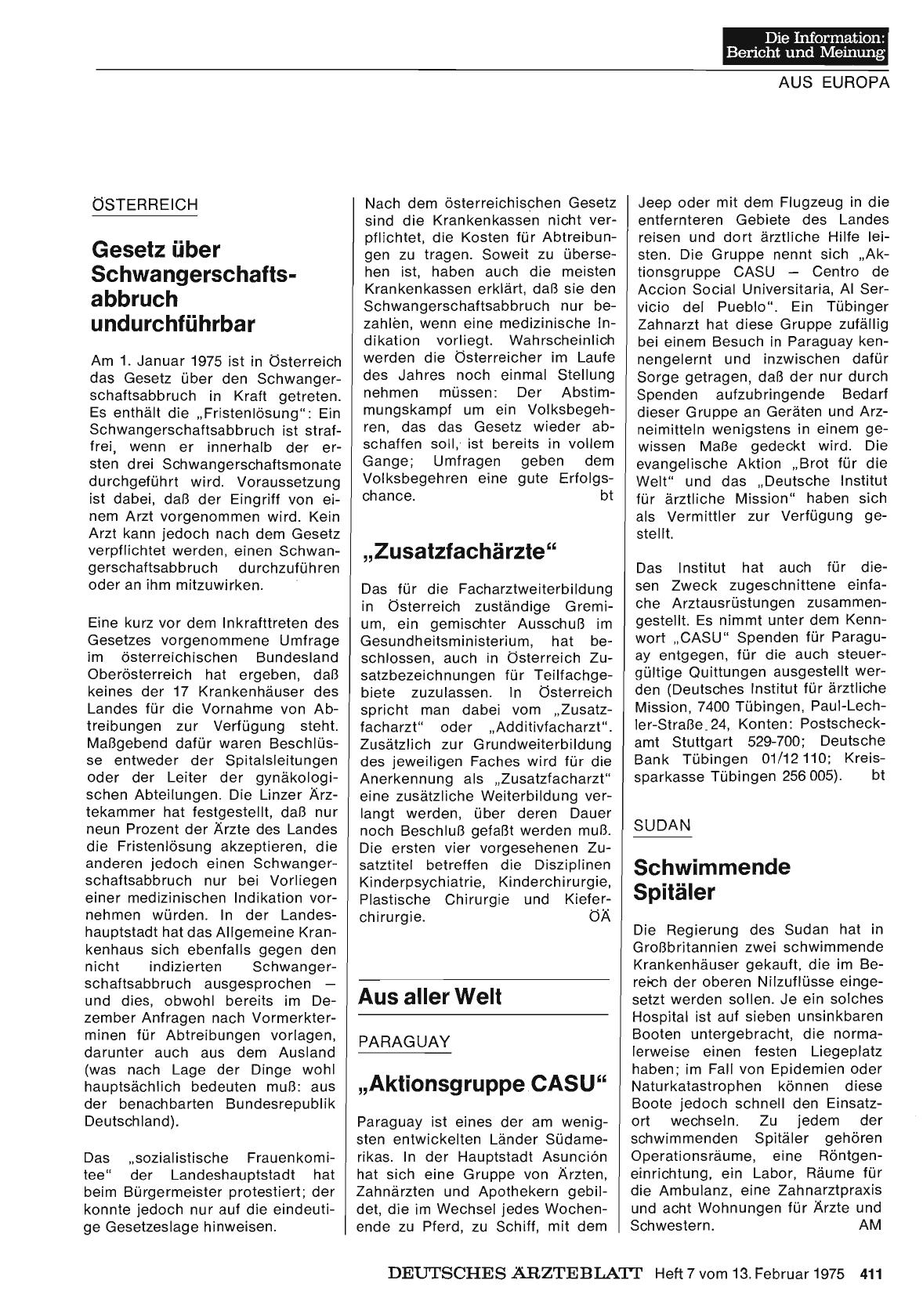 Vorschauseite 1: Österreich: „Zusatzfachärzte“