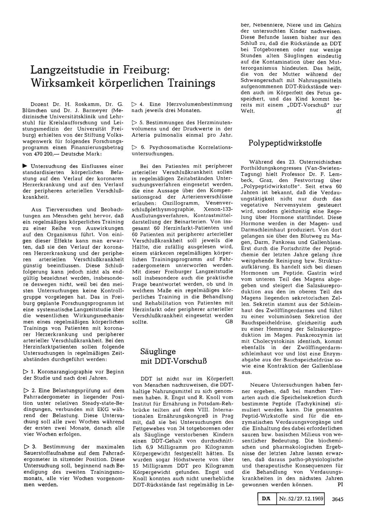Vorschauseite 1: Säuglinge mit DDT-Vorschuß