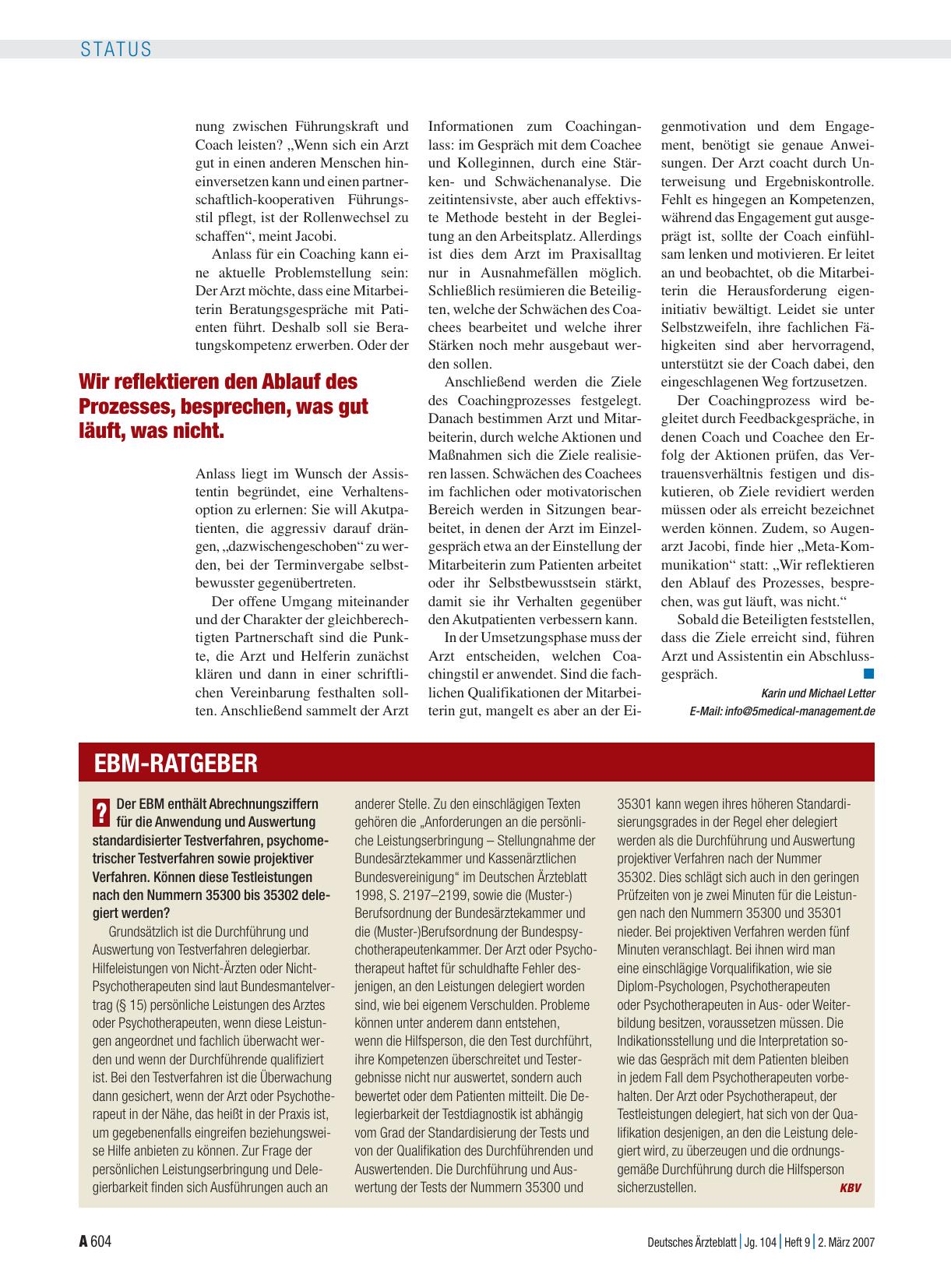 Vorschauseite 1: EBM-Ratgeber
