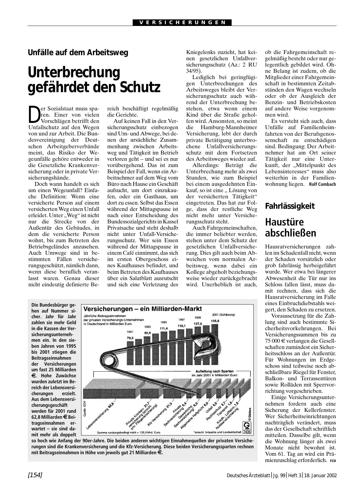 Vorschauseite 1: Versicherungen – ein Milliardenmarkt