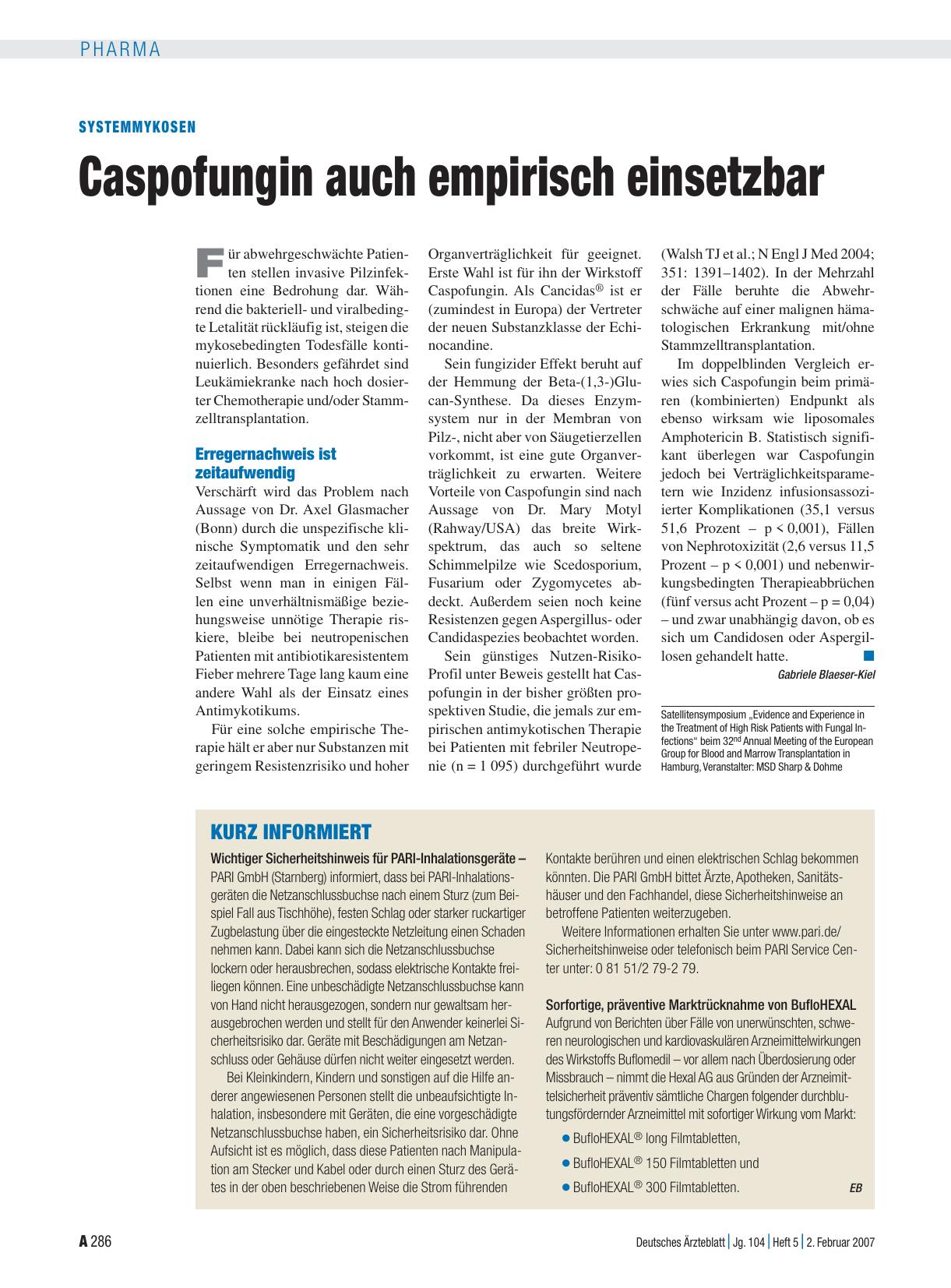 Vorschauseite 1: KURZ INFORMIERT