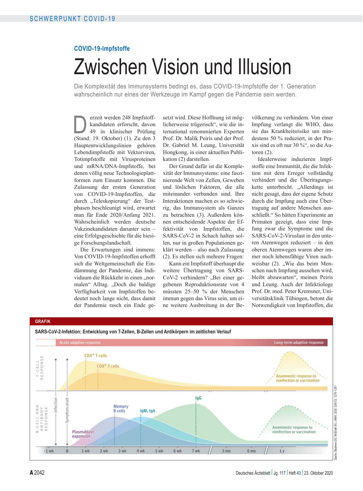 Vorschauseite 1: COVID-19-Impfstoffe: Zwischen Vision und Illusion
