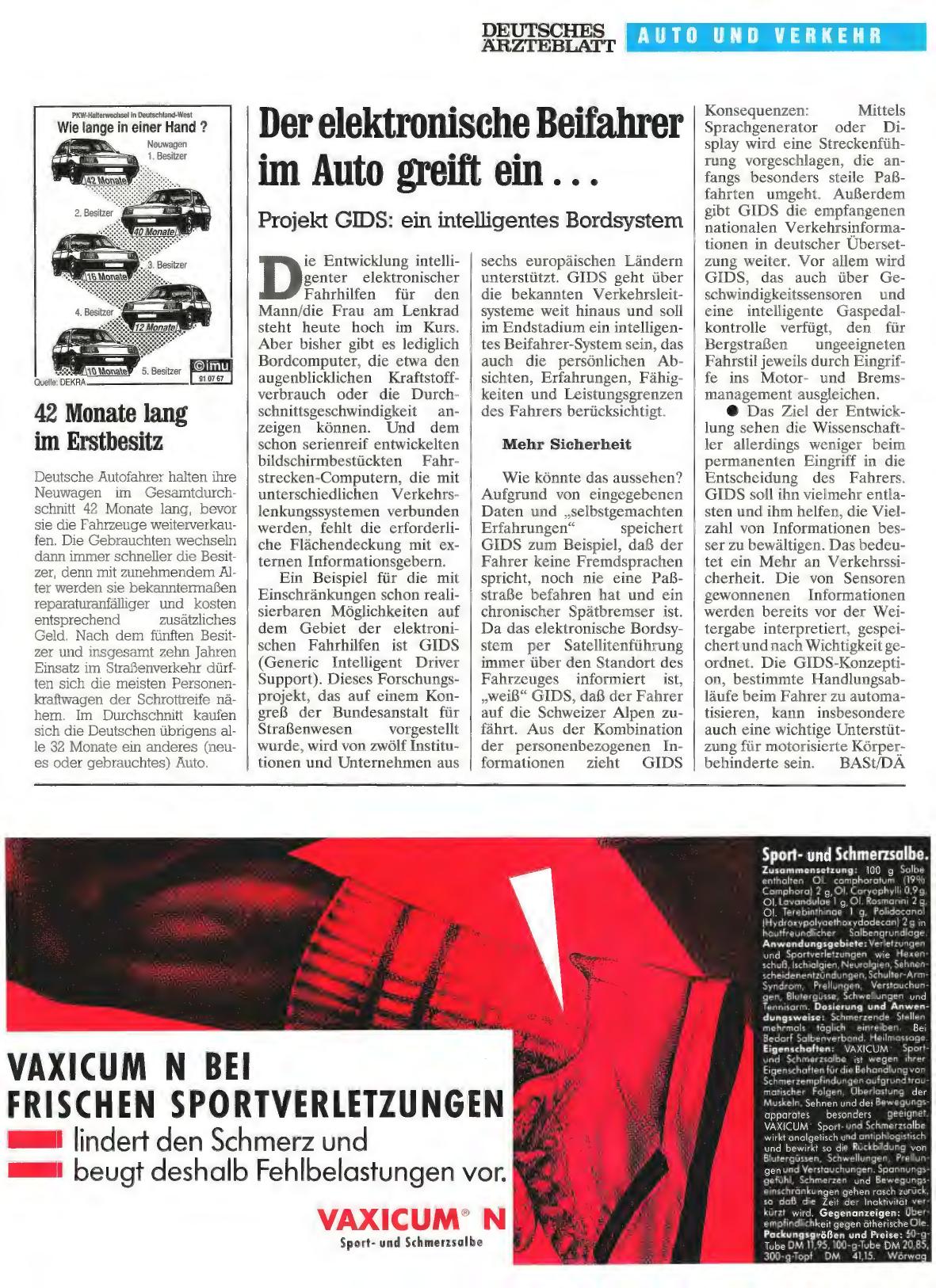 Vorschauseite 1: Der elektronische Beifahrer im Auto greift ein. ..
