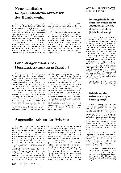 Vorschauseite 1: Entziehung der Zulassung wegen Rauschgiftsucht