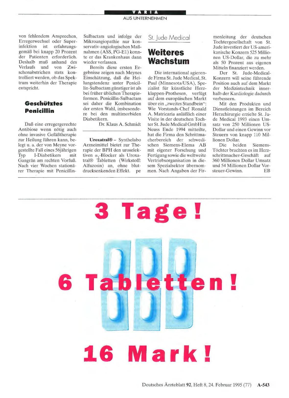 Vorschauseite 1: St. Jude Medical: Weiteres Wachstum