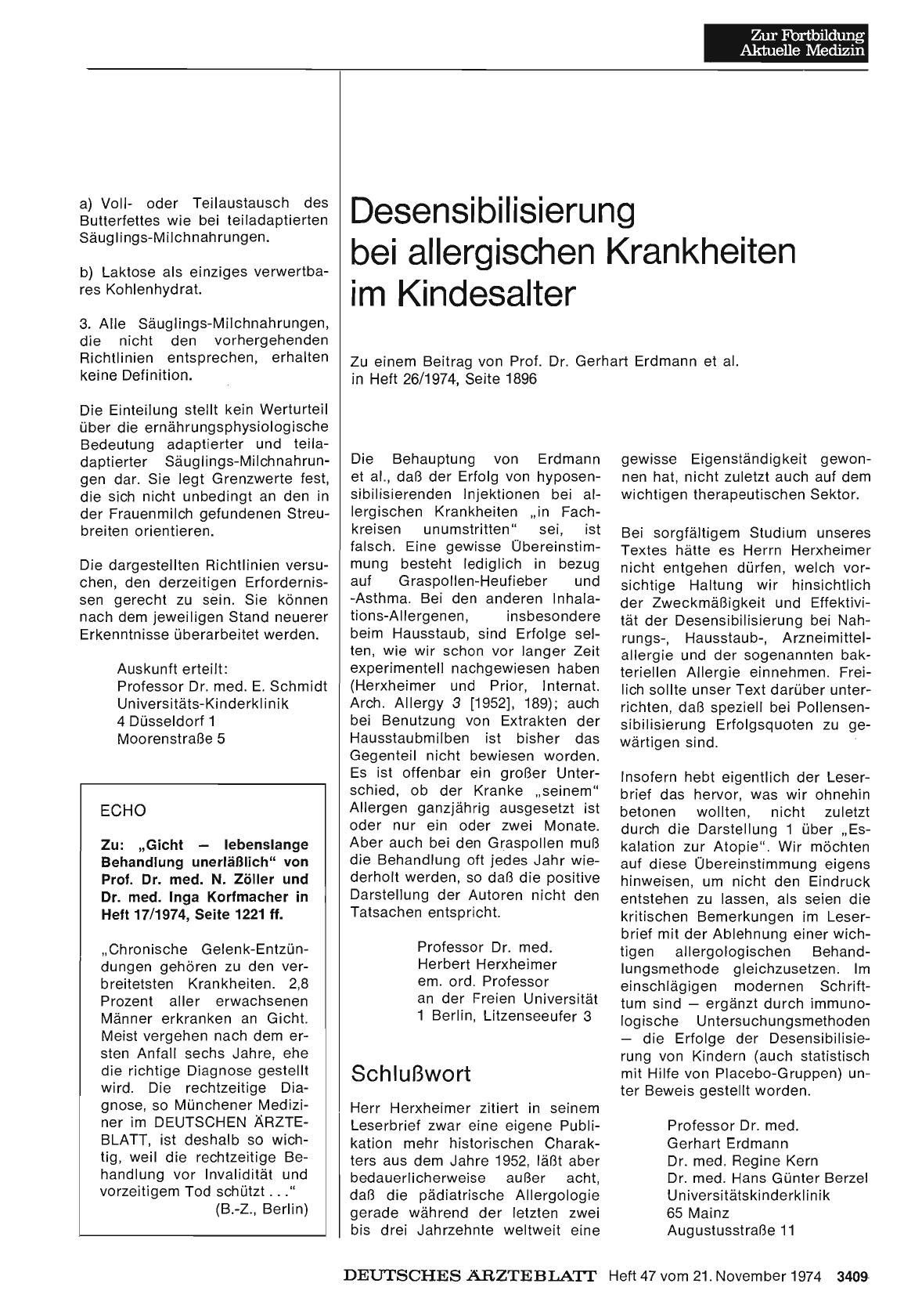 Vorschauseite 1: Desensibilisierung bei allergischen Krankheiten im Kindesalter