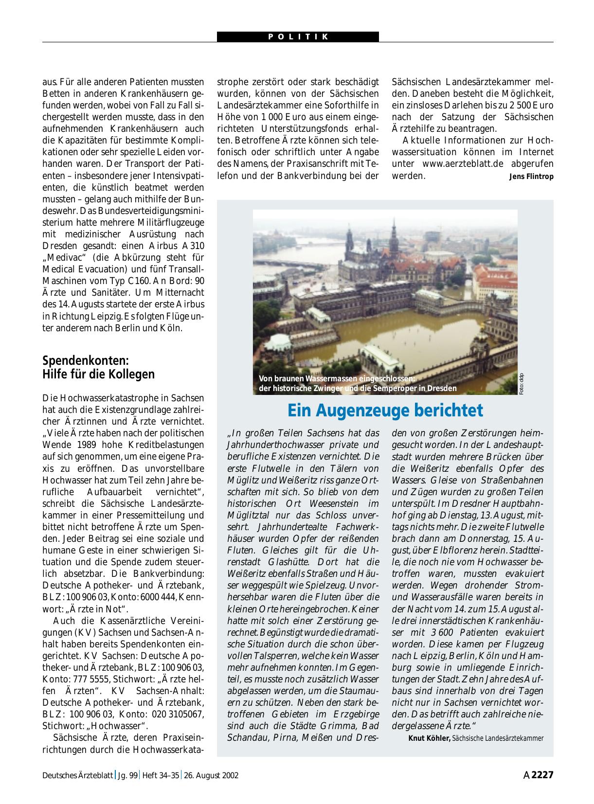 Vorschauseite 1: Ein Augenzeuge berichtet