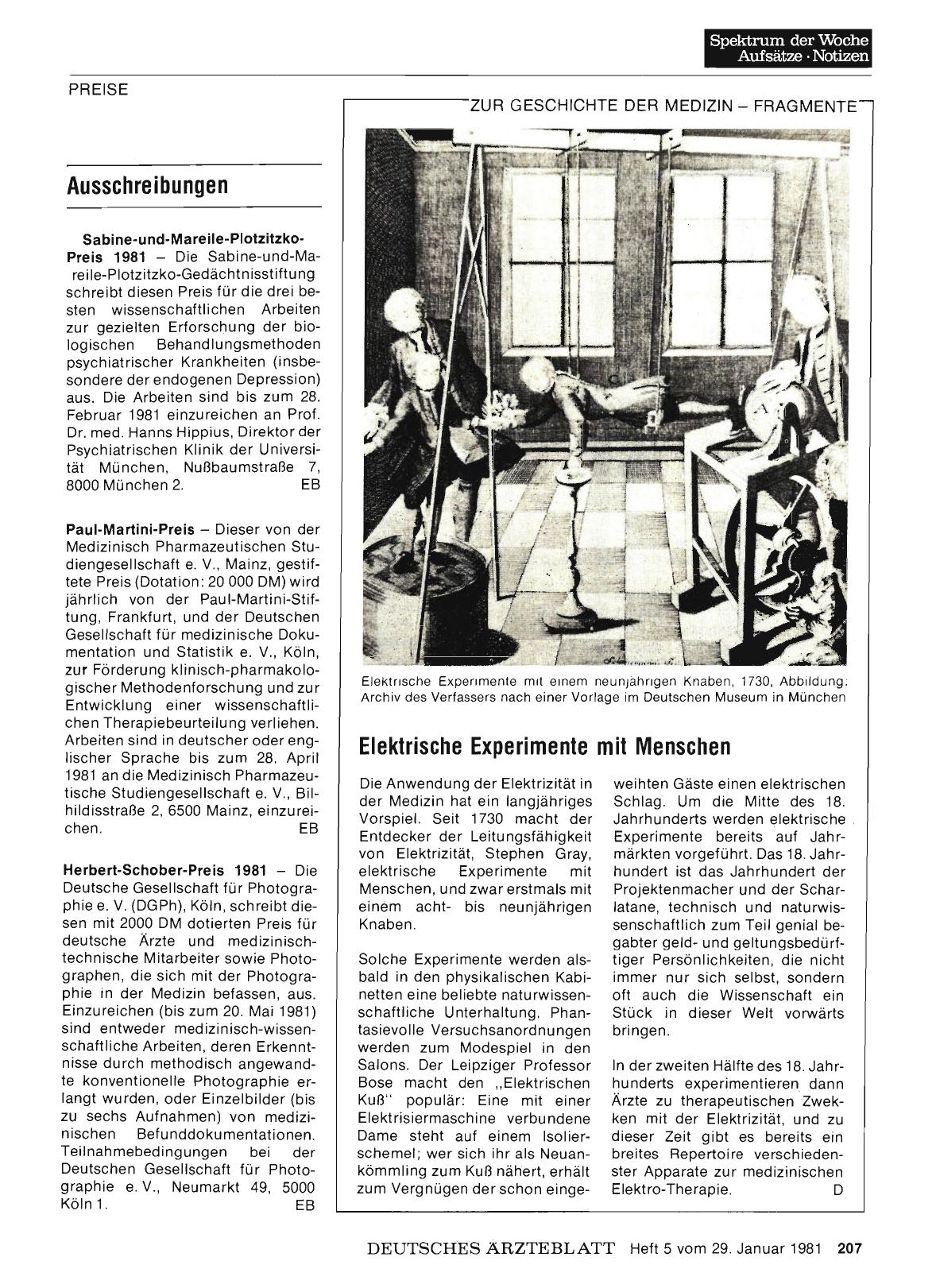Vorschauseite 1: Ausschreibungen