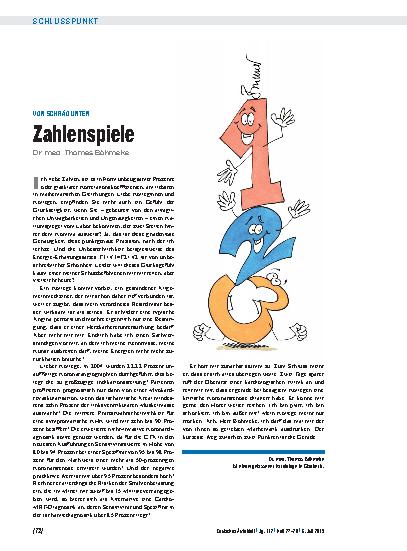 Vorschauseite 1: Von schräg unten: Zahlenspiele