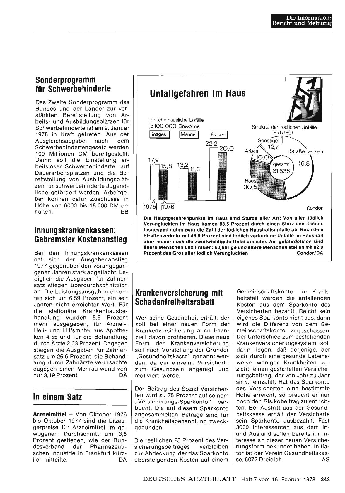Vorschauseite 1: Krankenversicherung mit Schadenfreiheitsrabatt