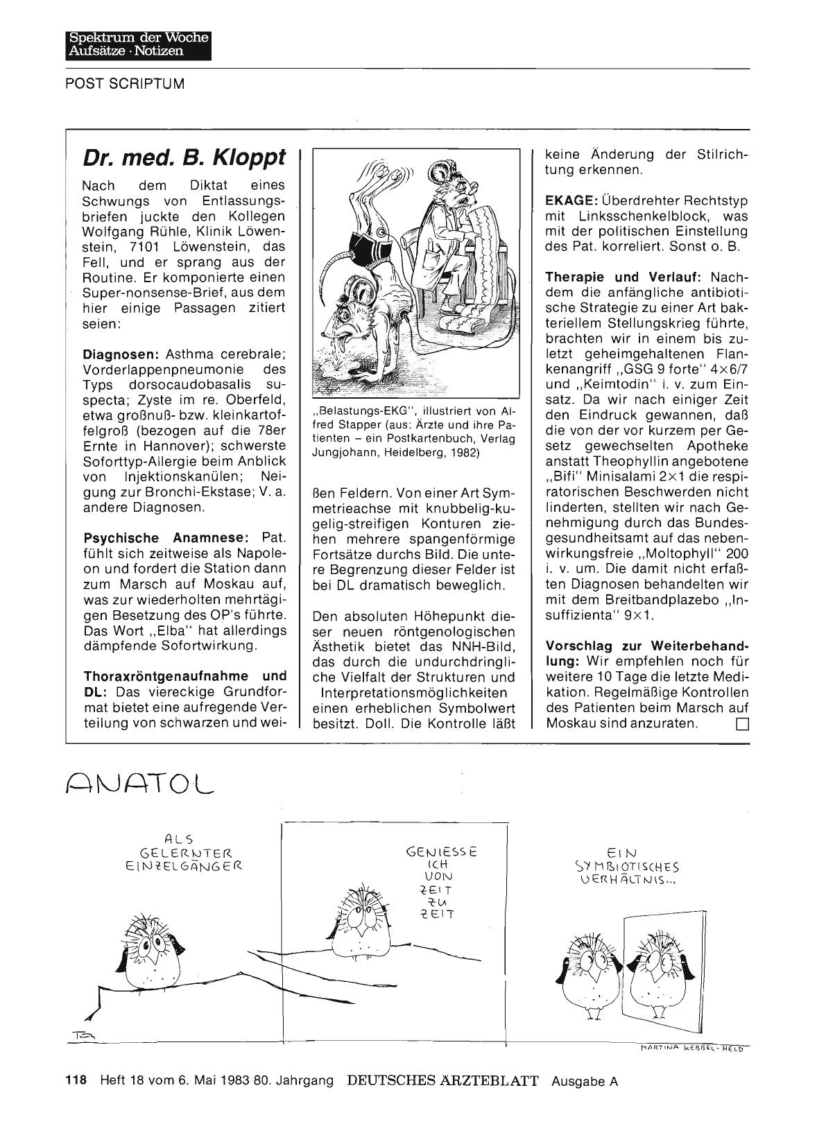 Vorschauseite 1: Dr. med. B. Kloppt