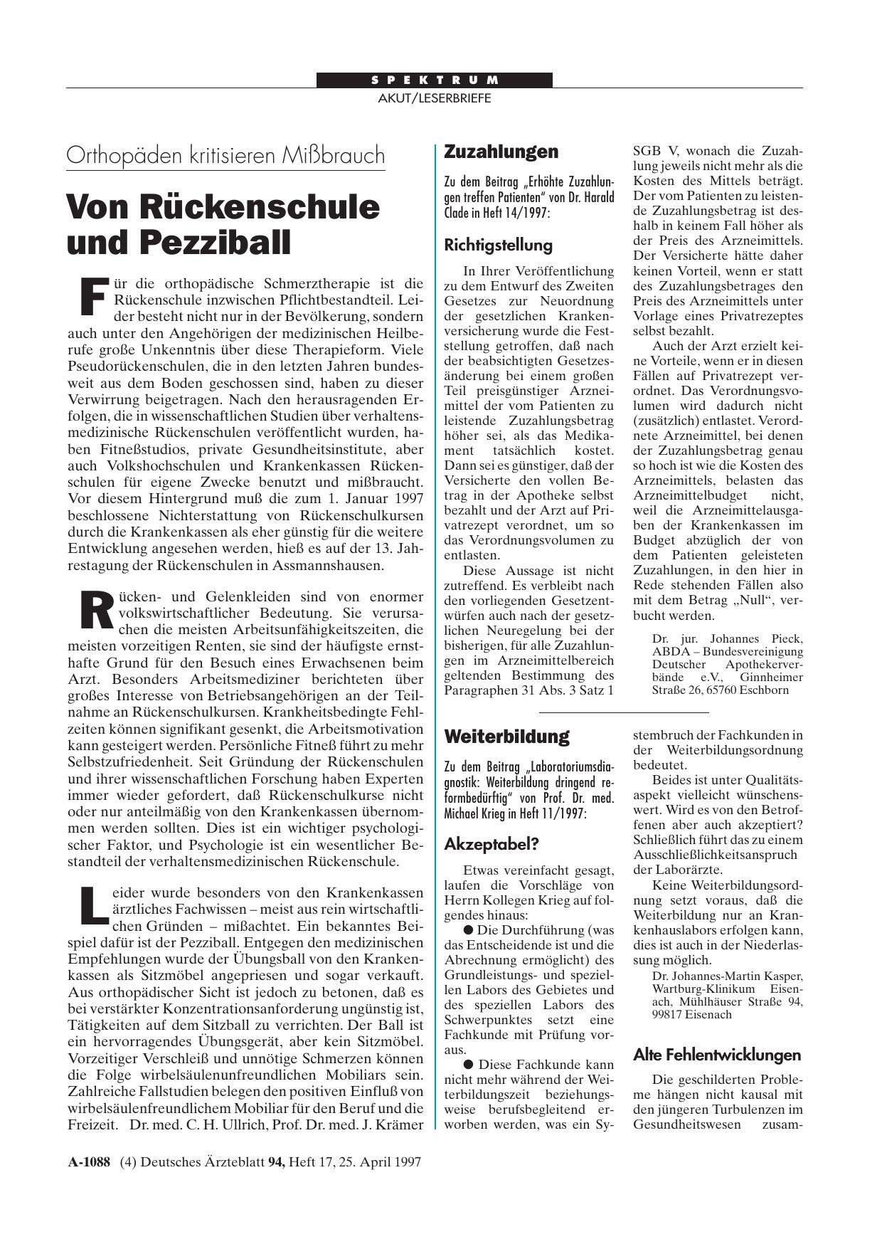Vorschauseite 1: Weiterbildung: Akzeptabel?