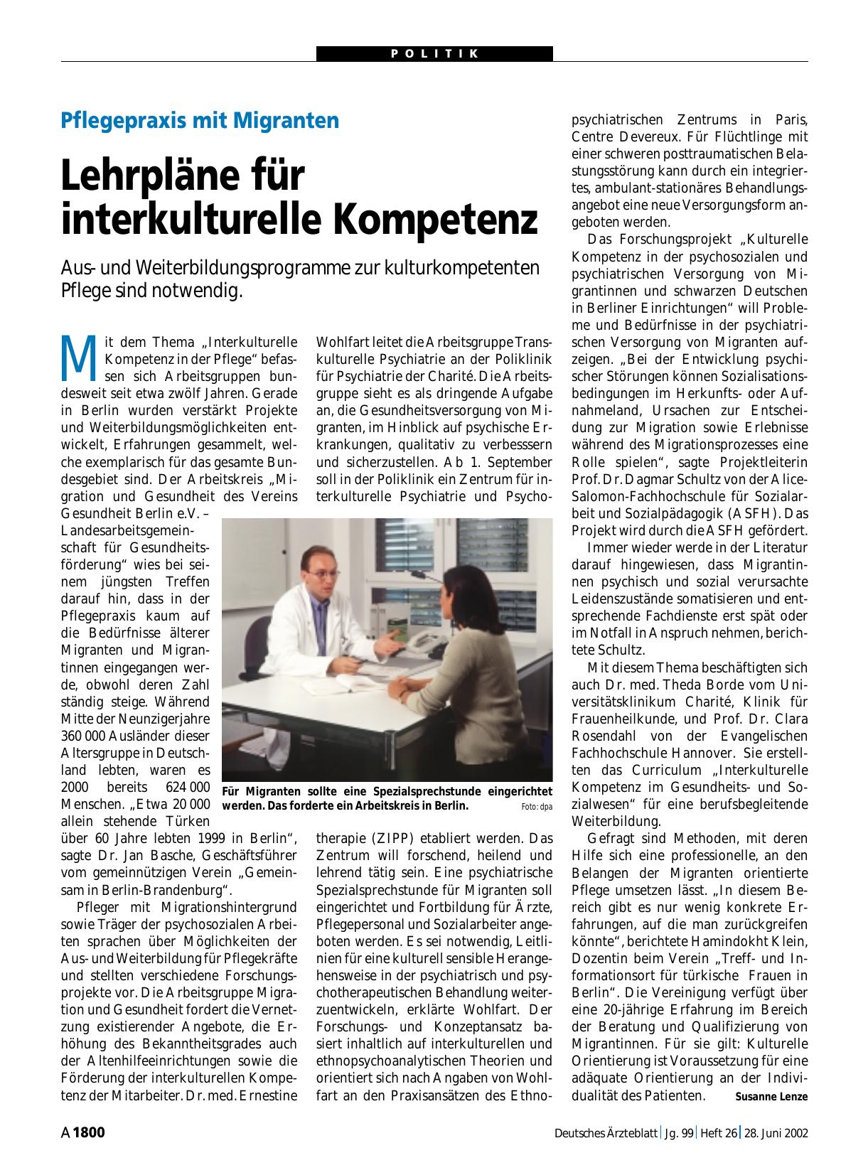Vorschauseite 1: Pflegepraxis mit Migranten: Lehrpläne für interkulturelle Kompetenz