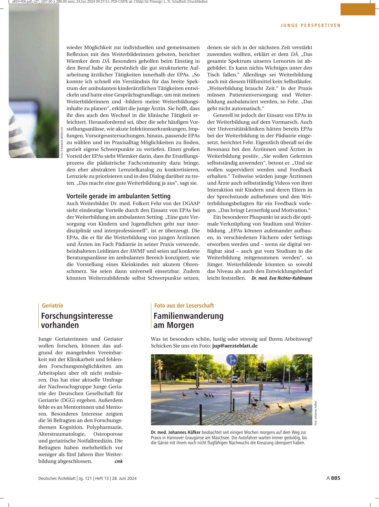 Vorschauseite 1: Gerontologie: Forschungsinteresse vorhanden