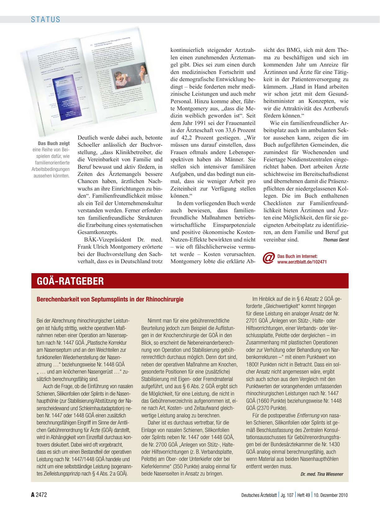 Vorschauseite 1: Berechenbarkeit von Septumsplints in der Rhinochirurgie