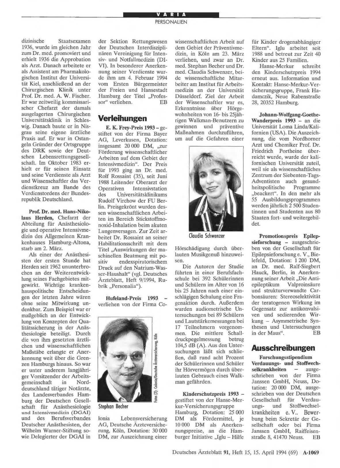 Vorschauseite 1: Ausschreibungen