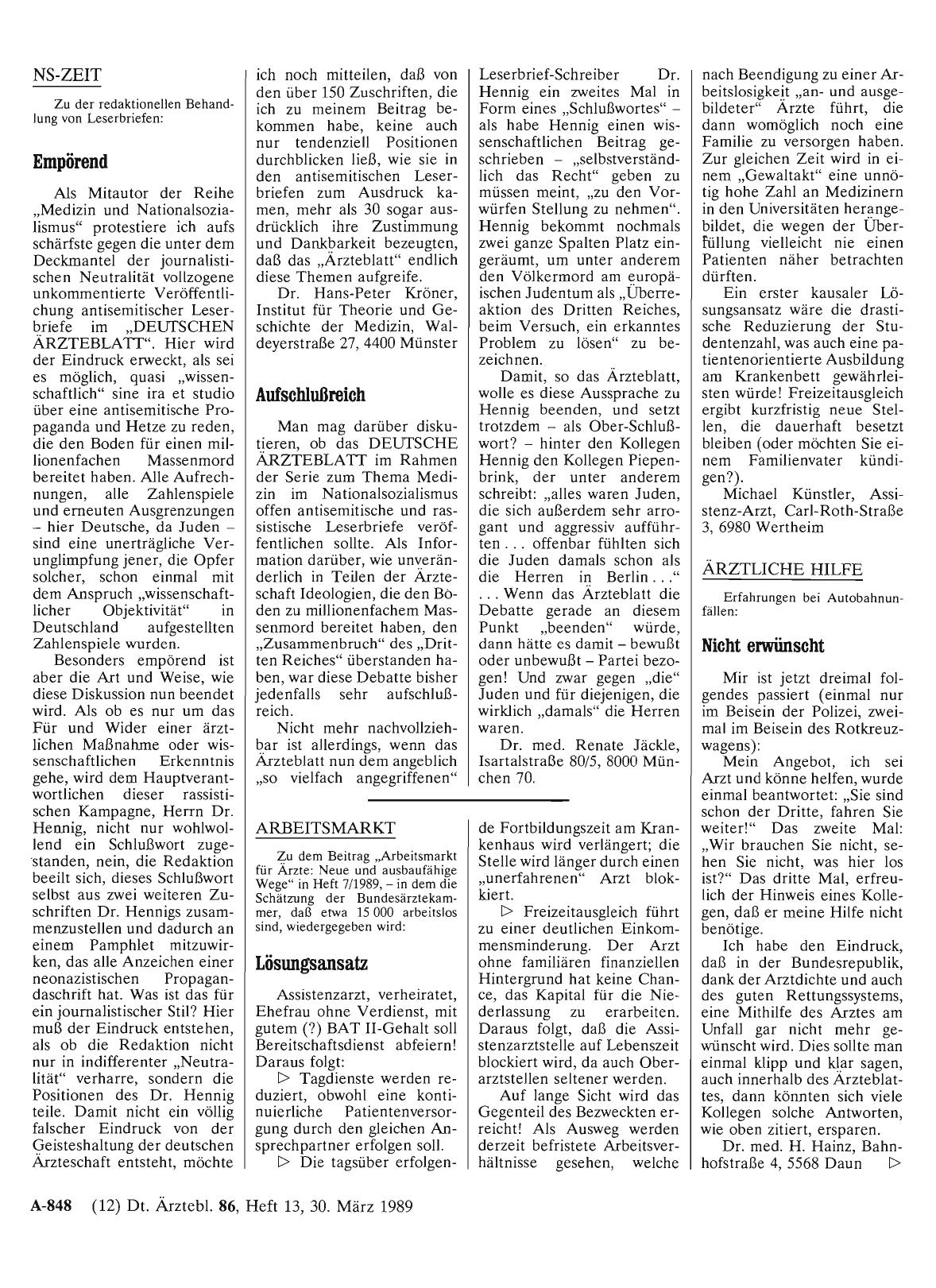 Vorschauseite 1: NS-ZEIT: Empörend
