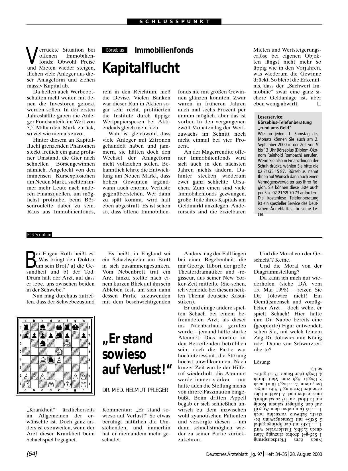 Vorschauseite 1: Immobilienfonds: Kapitalflucht