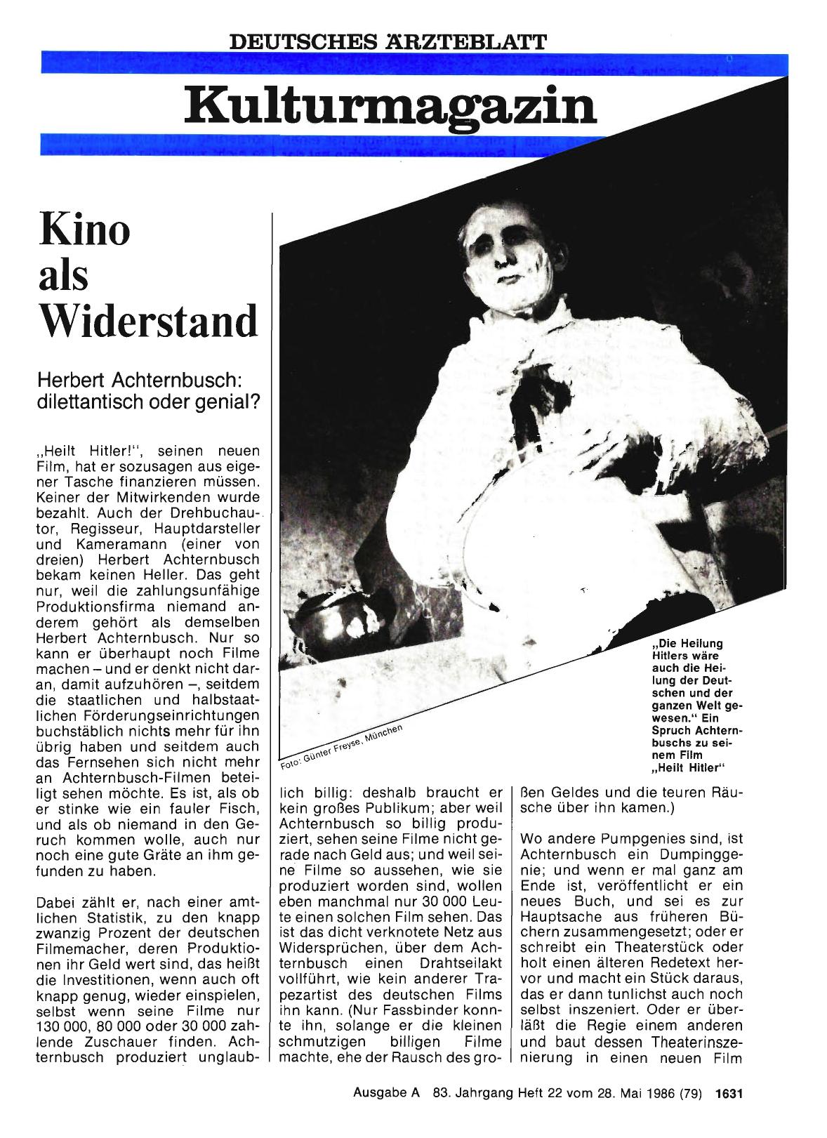 Vorschauseite 1: Kino als Widerstand