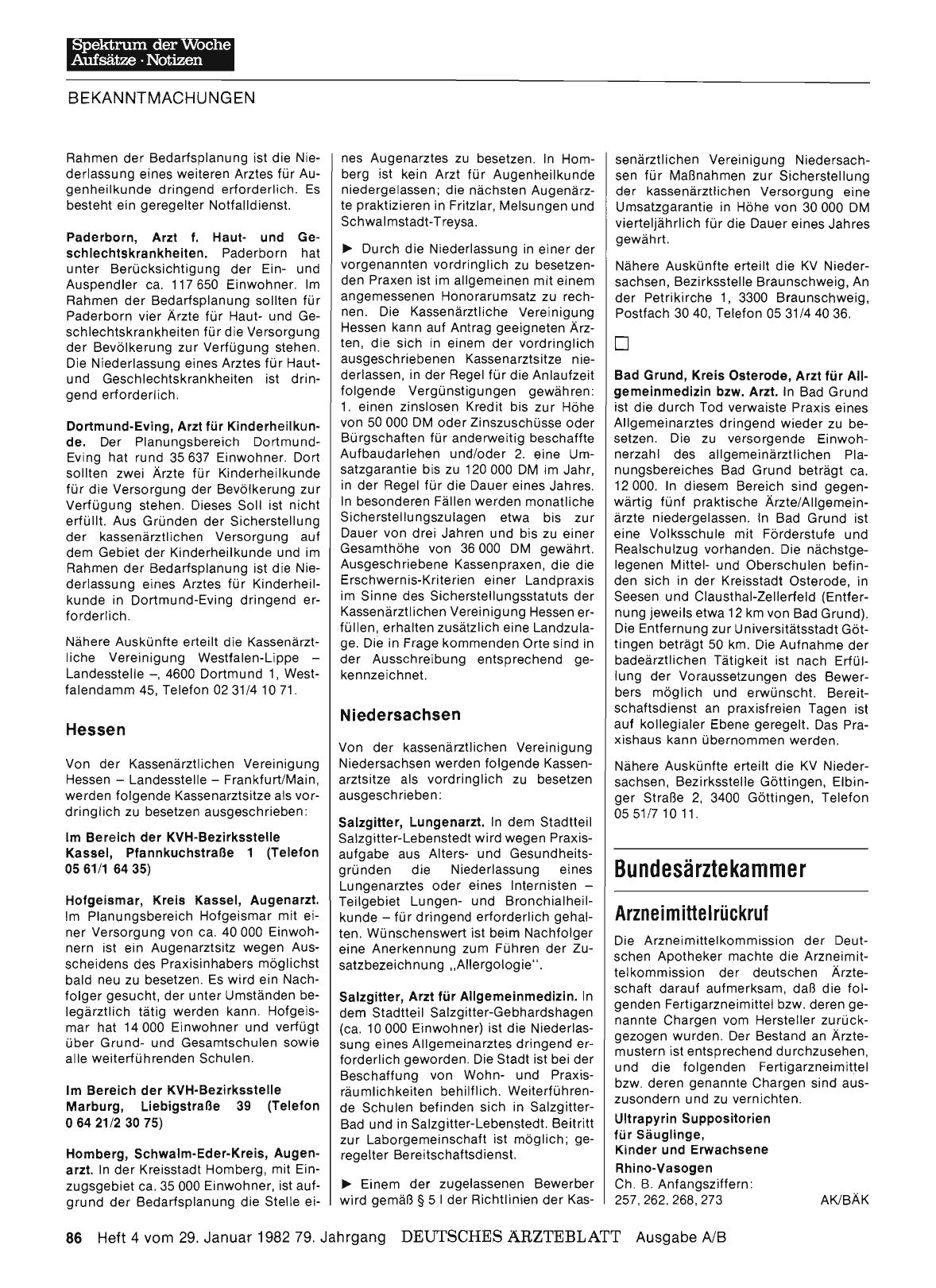 Vorschauseite 1: Bundesärztekammer