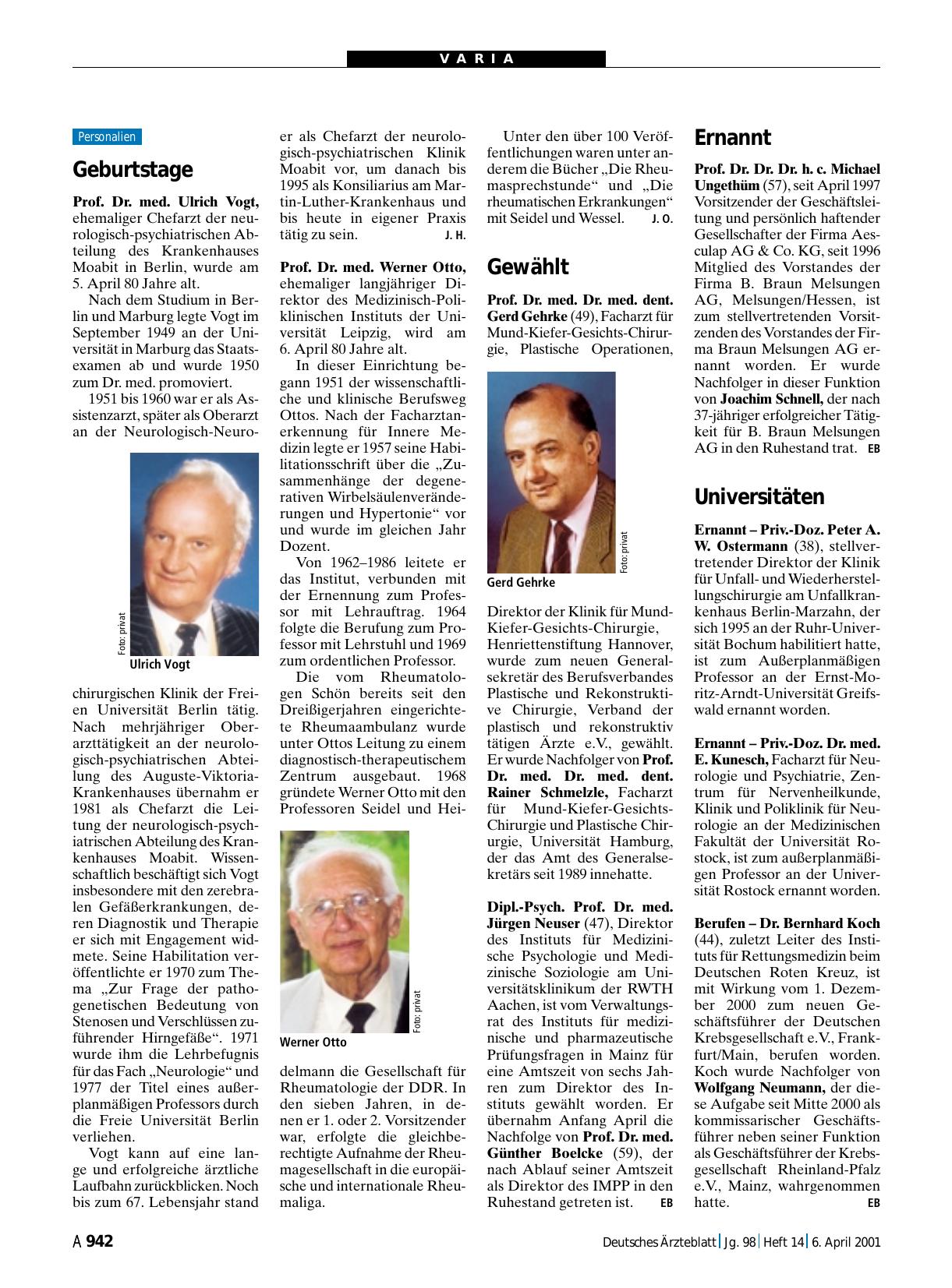 Vorschauseite 1: Universitäten
