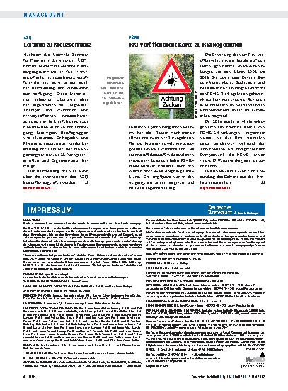 Vorschauseite 1: ÄZQ: Leitlinie zu Kreuzschmerz