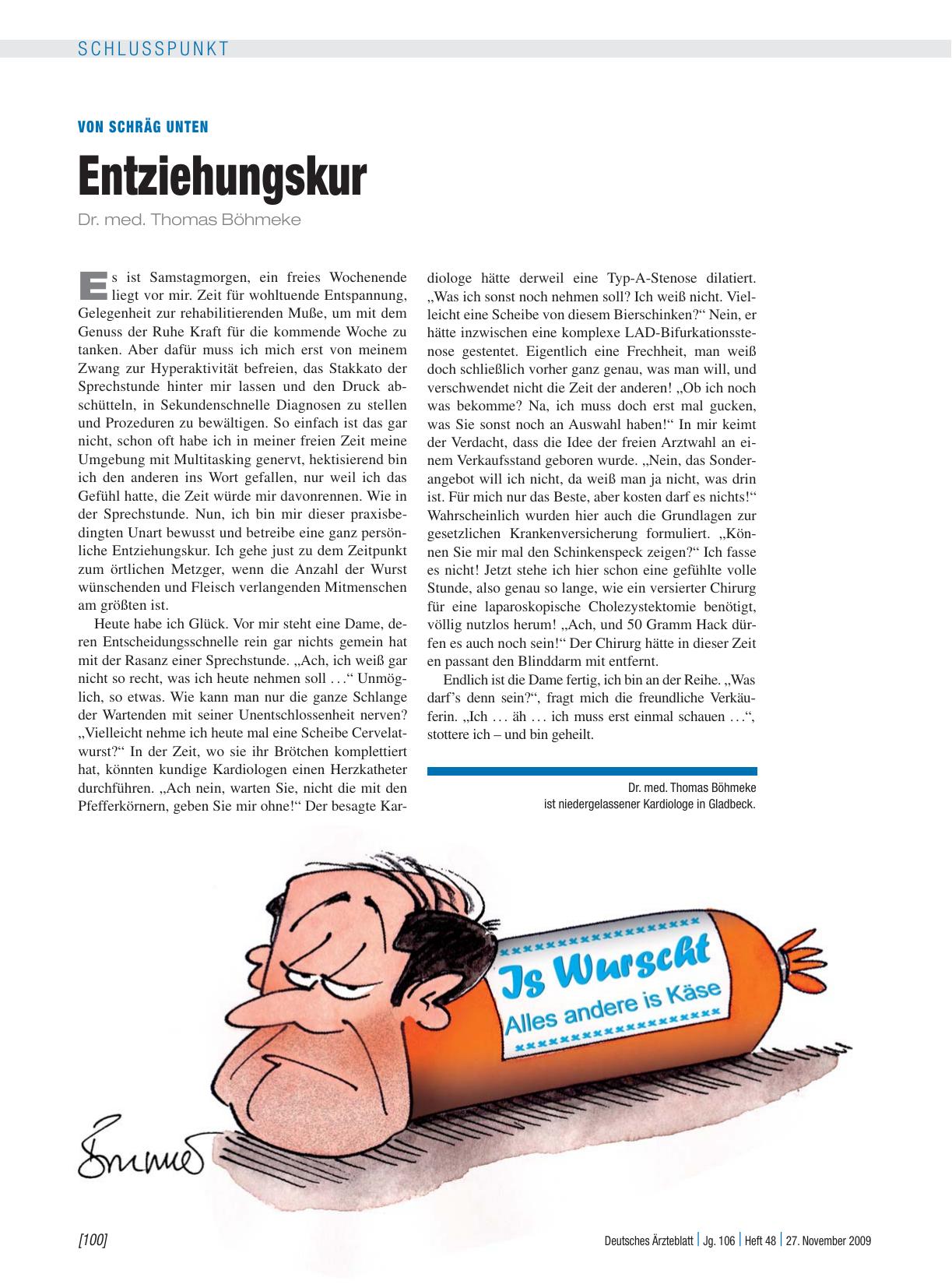 Vorschauseite 1: Von schräg unten: Entziehungskur