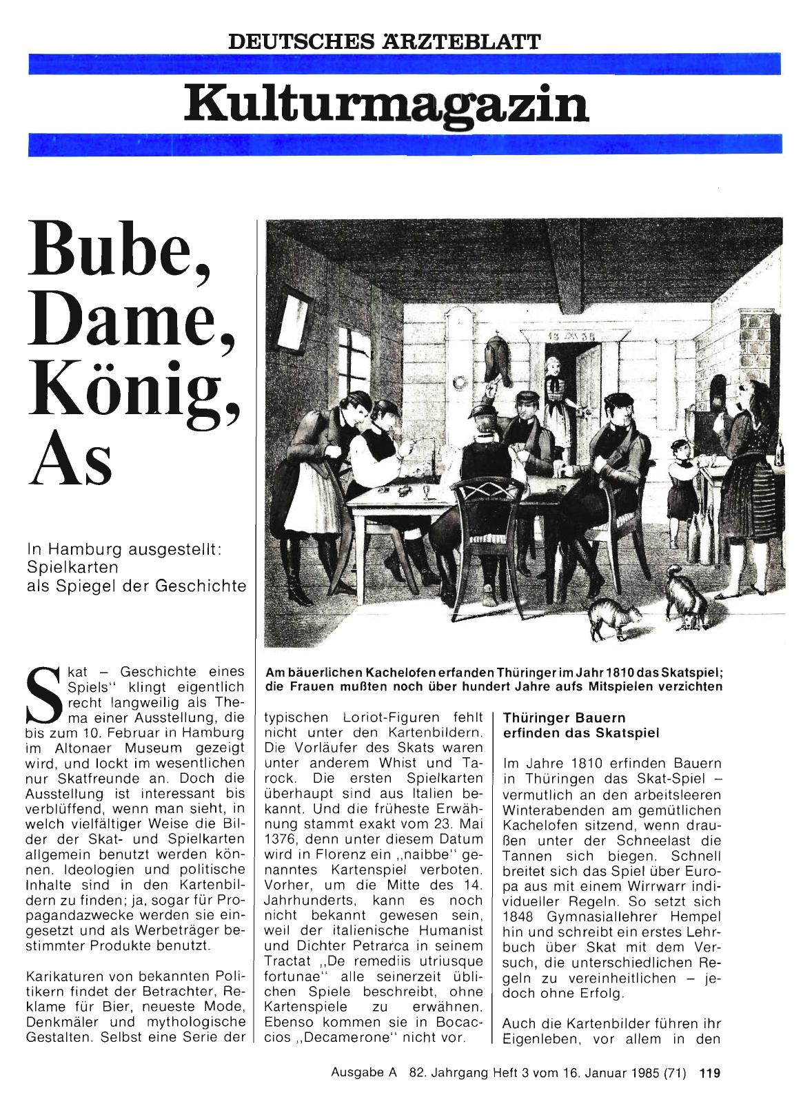 Vorschauseite 1: Bube, Dame, König, As