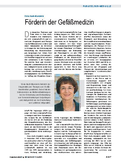 Vorschauseite 1: Viola Hach-Wunderle: Förderin der Gefäßmedizin
