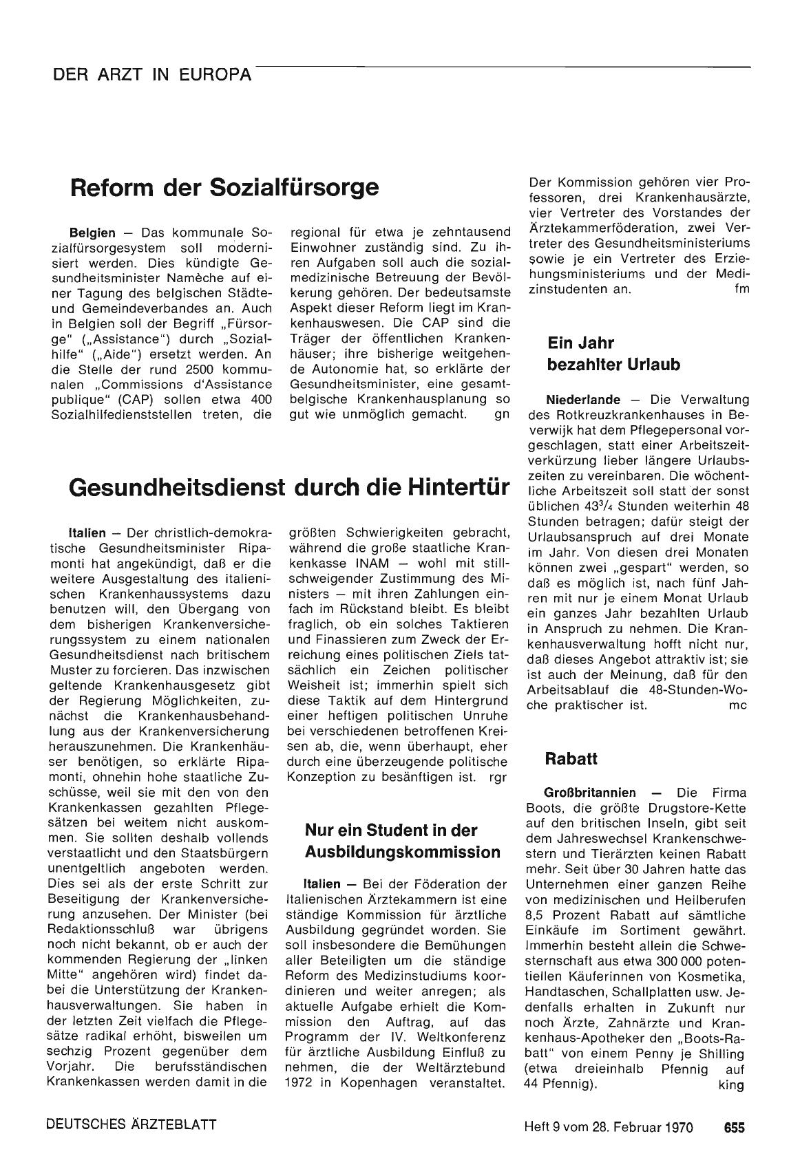 Vorschauseite 1: Ein Jahr bezahlter Urlaub