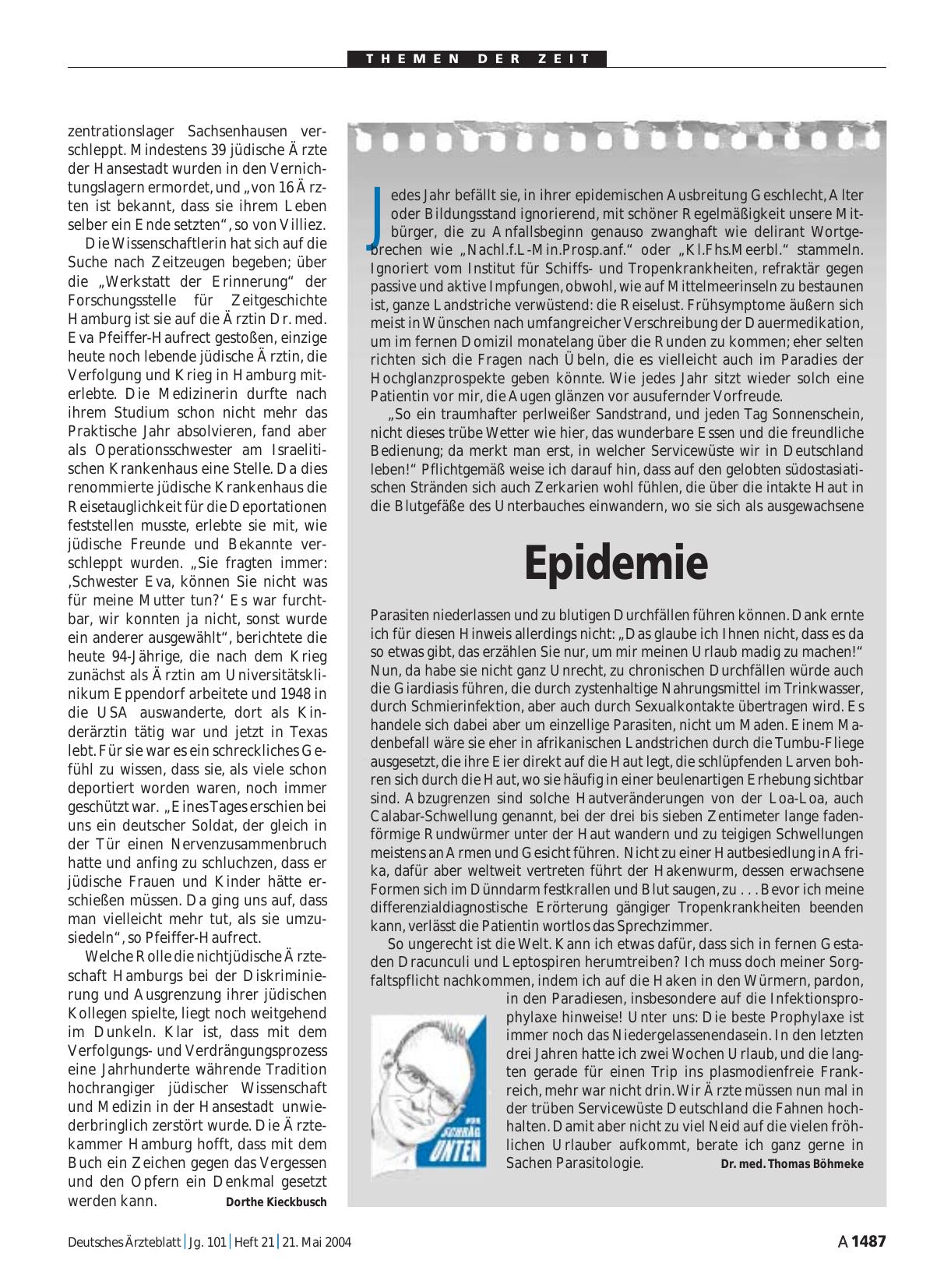 Vorschauseite 1: Epidemie