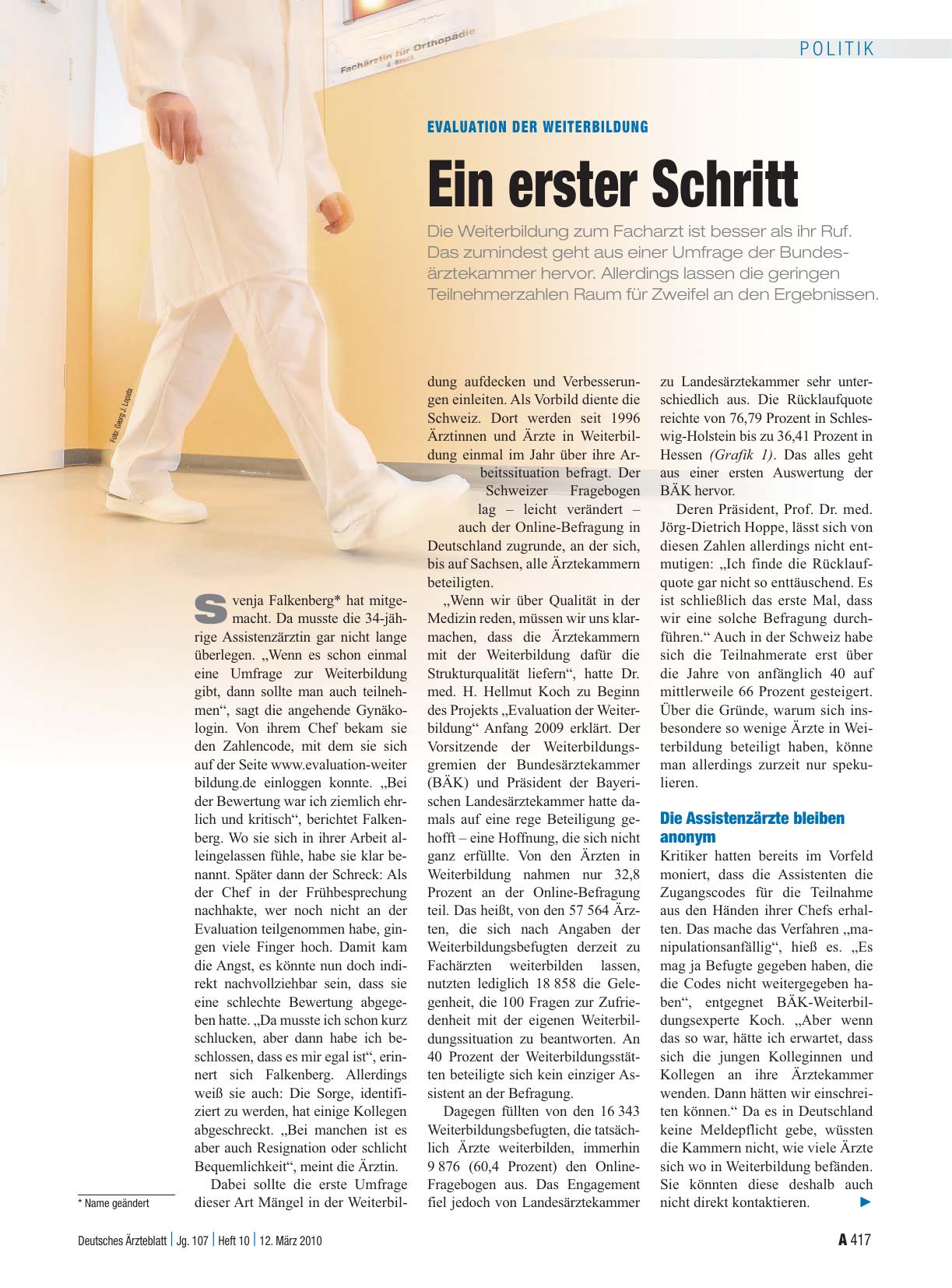 Vorschauseite 1: Evaluation der Weiterbildung: Ein erster Schritt