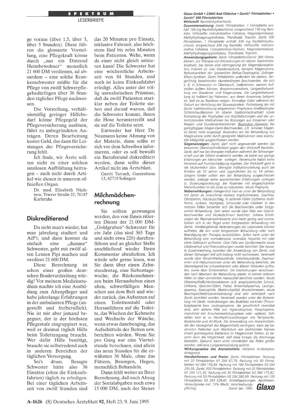 Vorschauseite 1: Pflegeversicherung: Diskreditierend