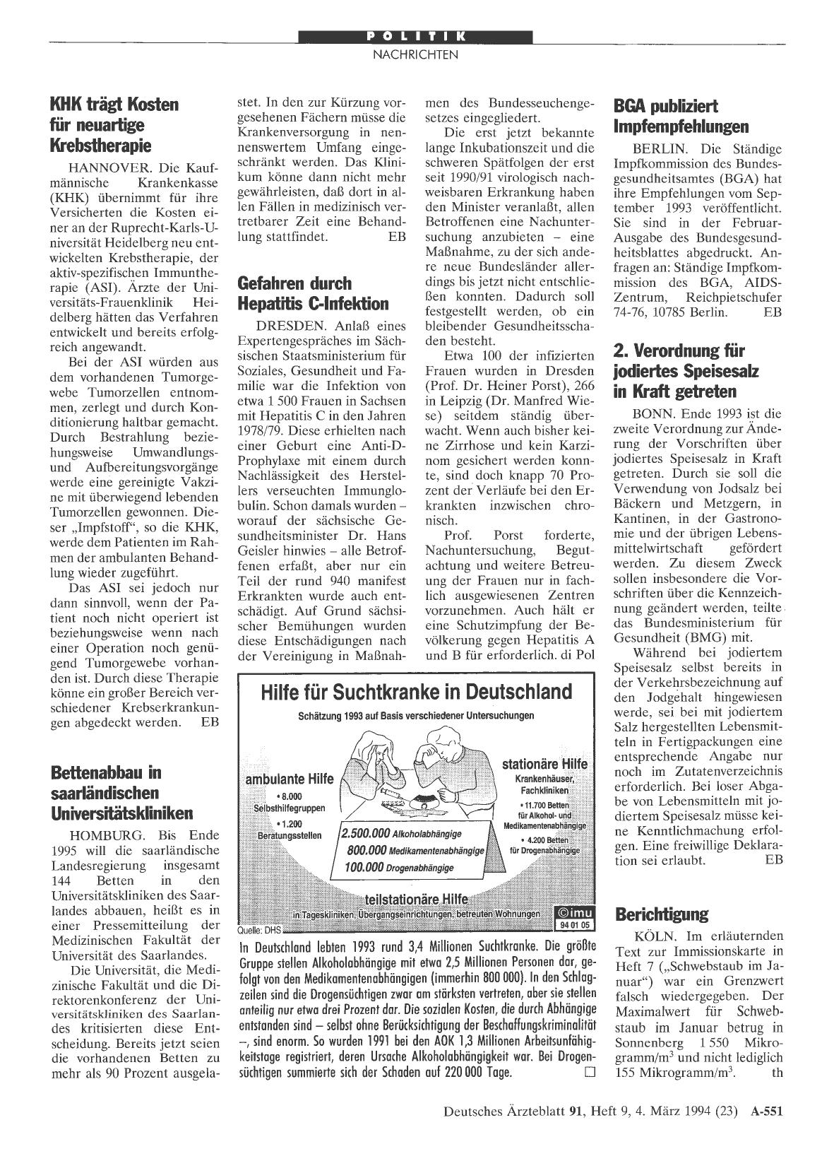 Vorschauseite 1: Gefahren durch Hepatitis C-Infektion