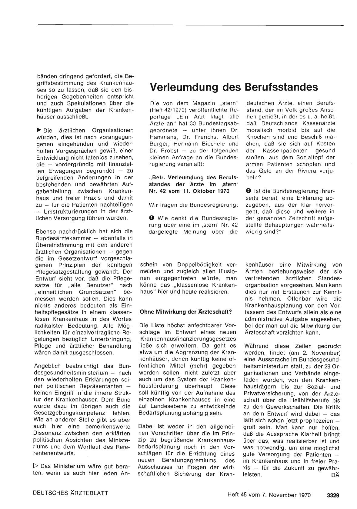Vorschauseite 1: Verleumdung des Berufsstandes