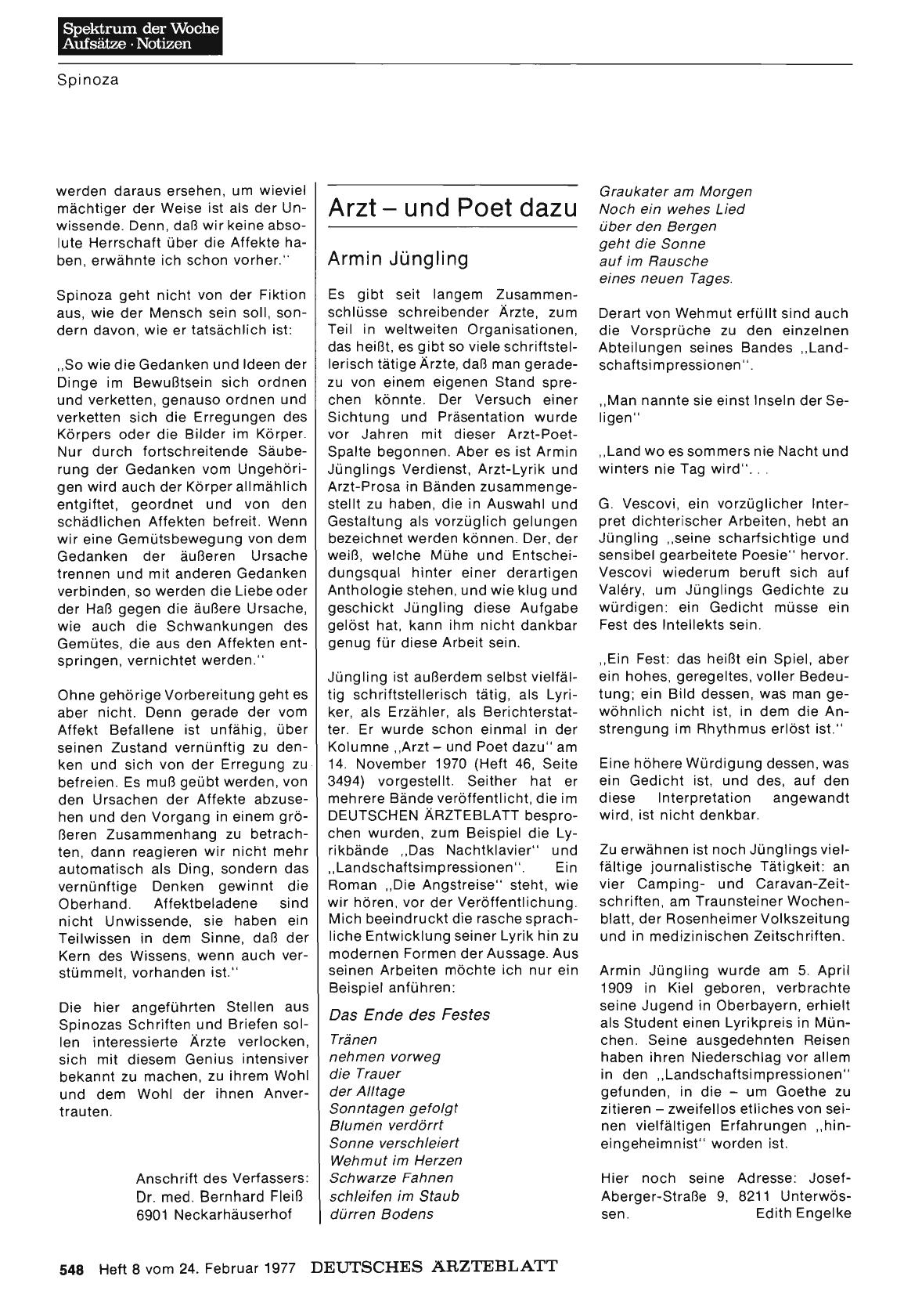 Vorschauseite 1: Armin Jüngling