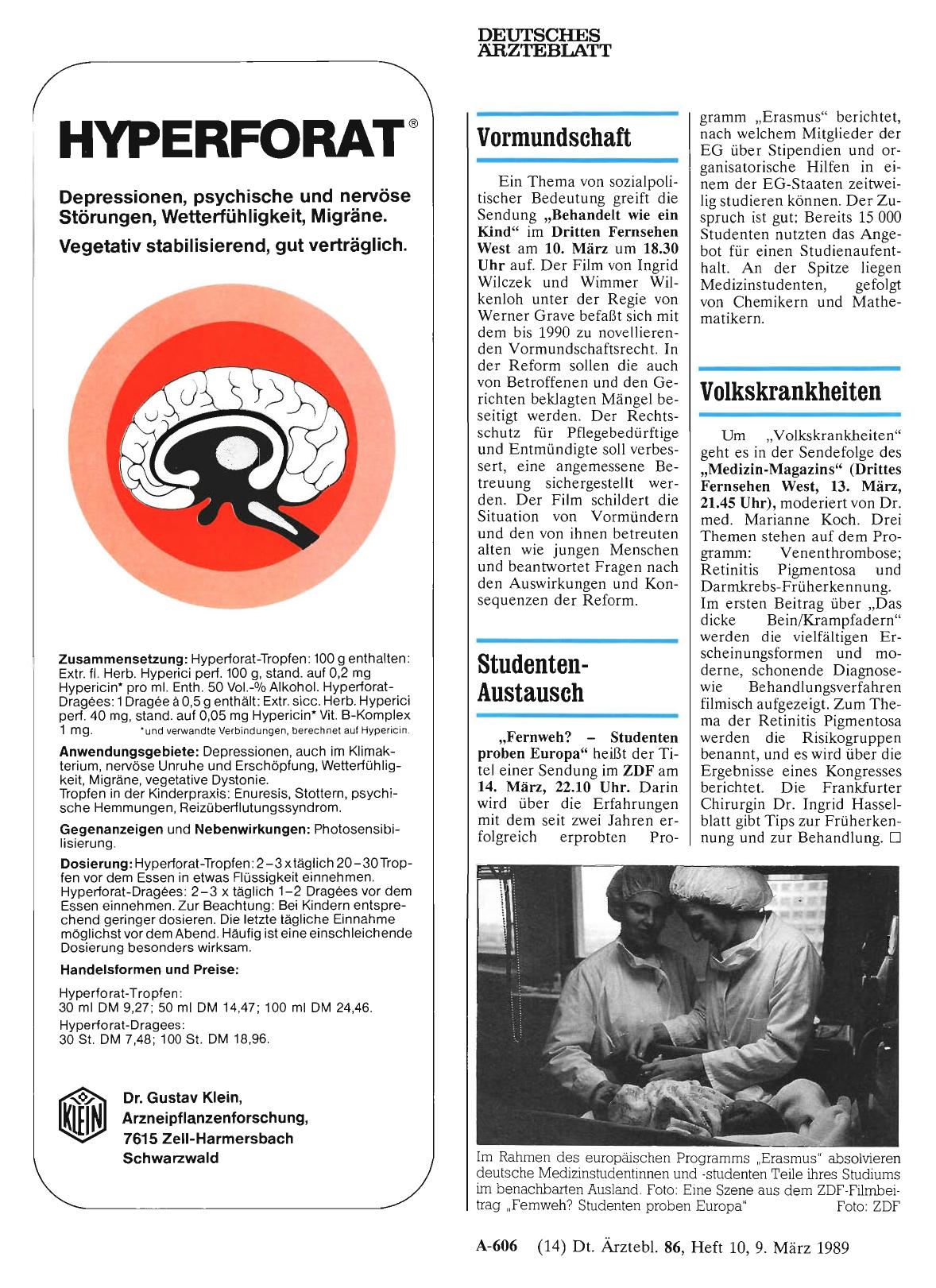 Vorschauseite 1: Studenten-Austausch