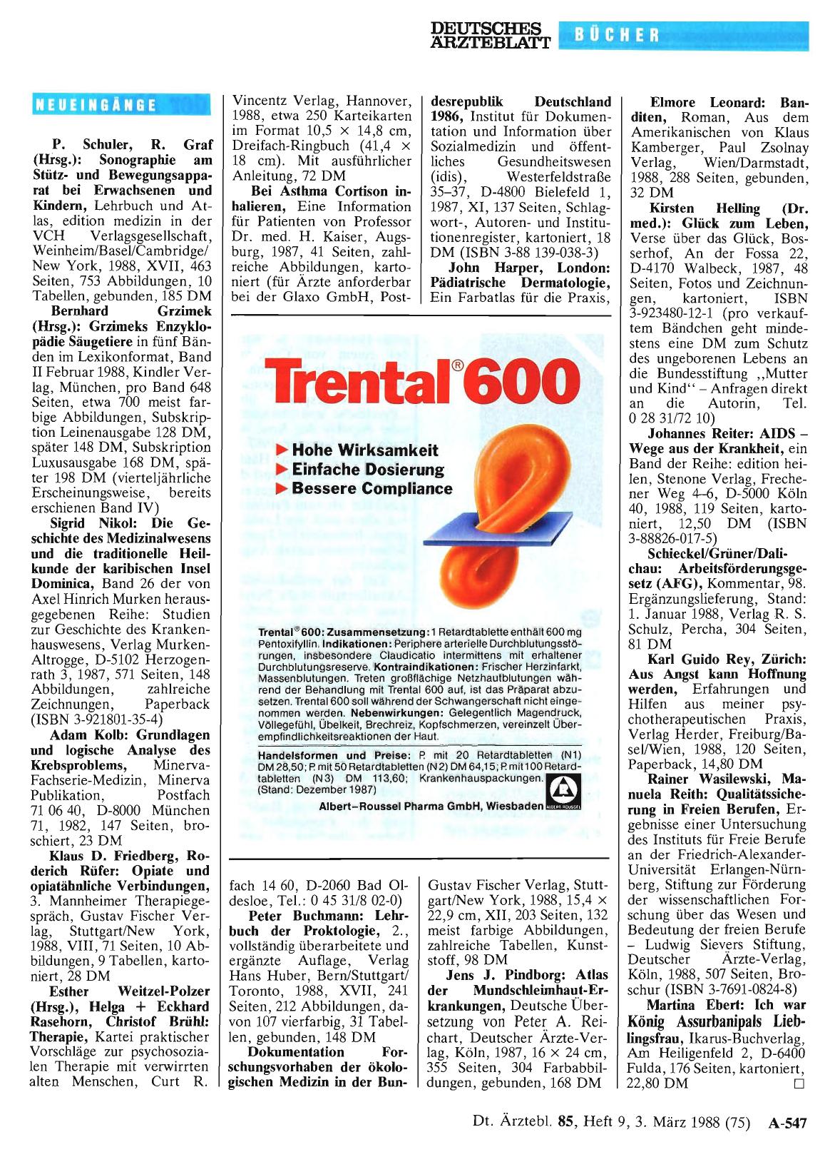 Vorschauseite 1: Neueingänge