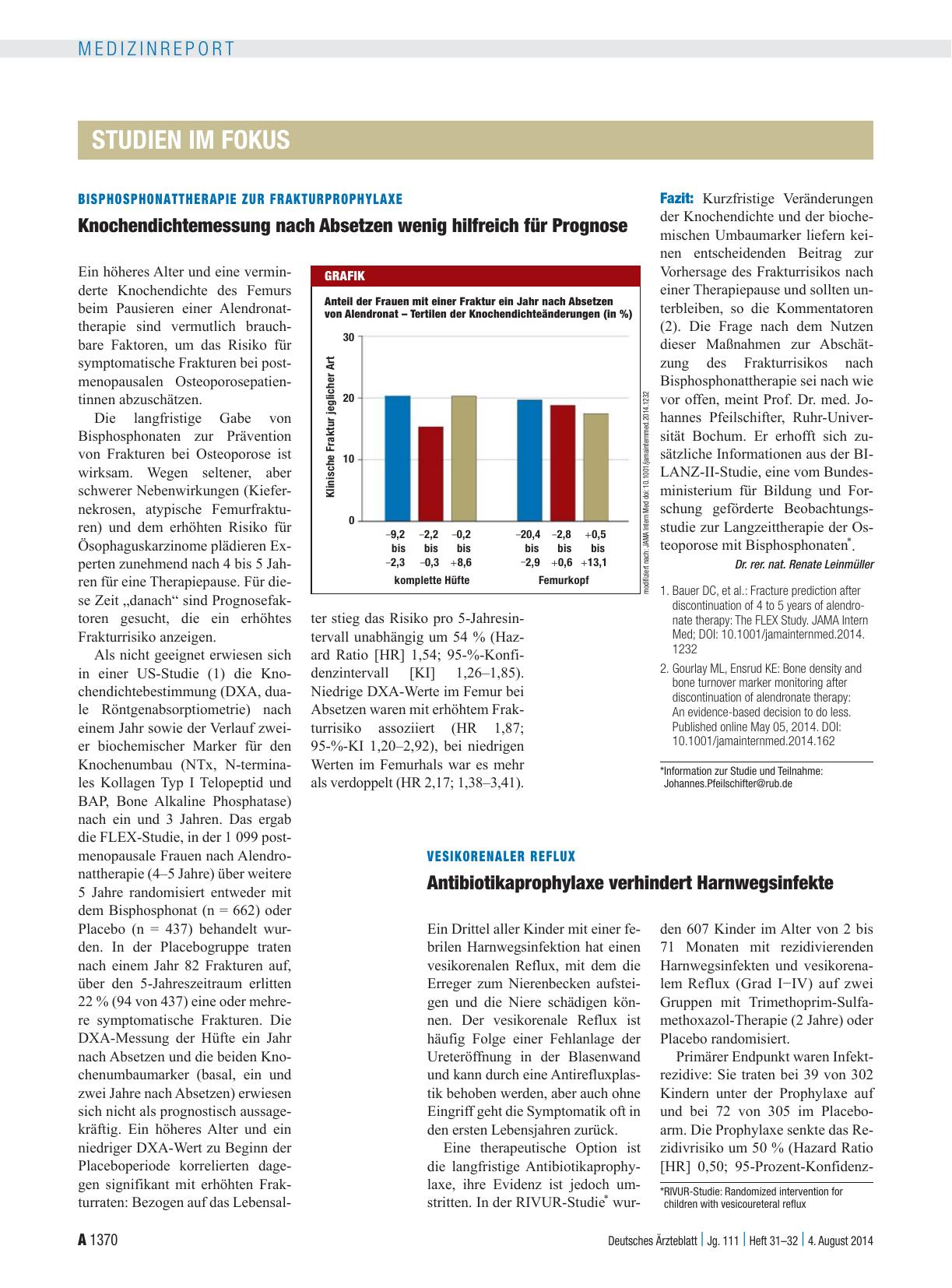Vorschauseite 1: Vesikorenaler Reflux: Antibiotikaprophylaxe verhindert Harnwegsinfekte