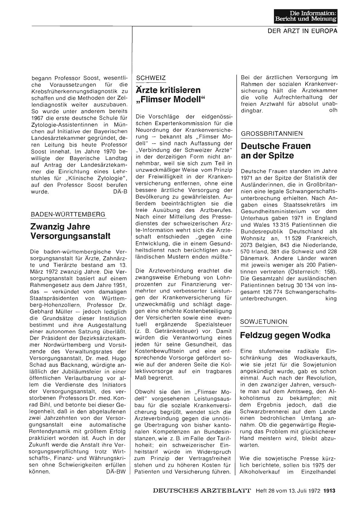 Vorschauseite 1: Grossbritannien: Deutsche Frauen an der Spitze