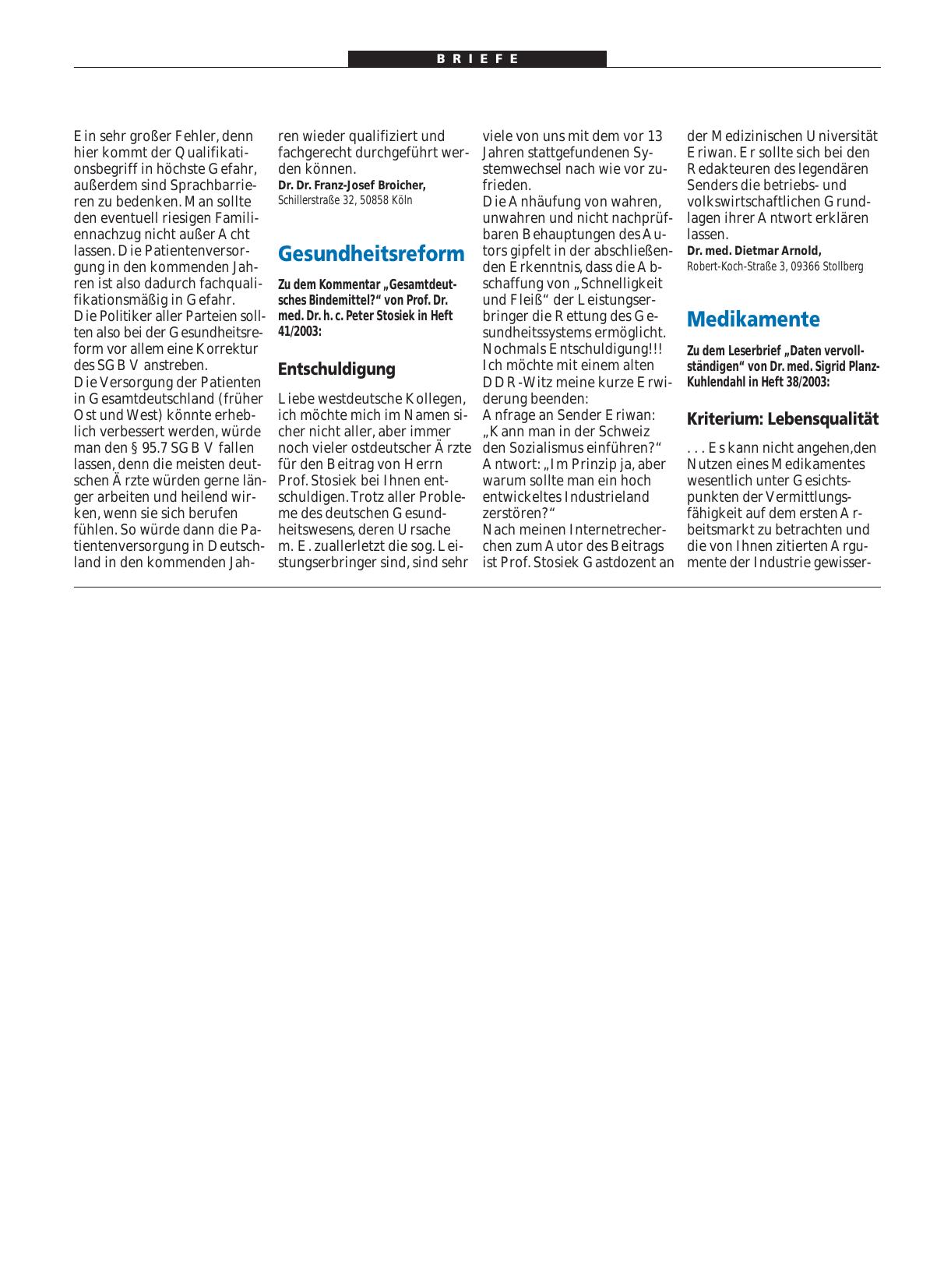 Vorschauseite 1: Medikamente: Kriterium - Lebensqualität