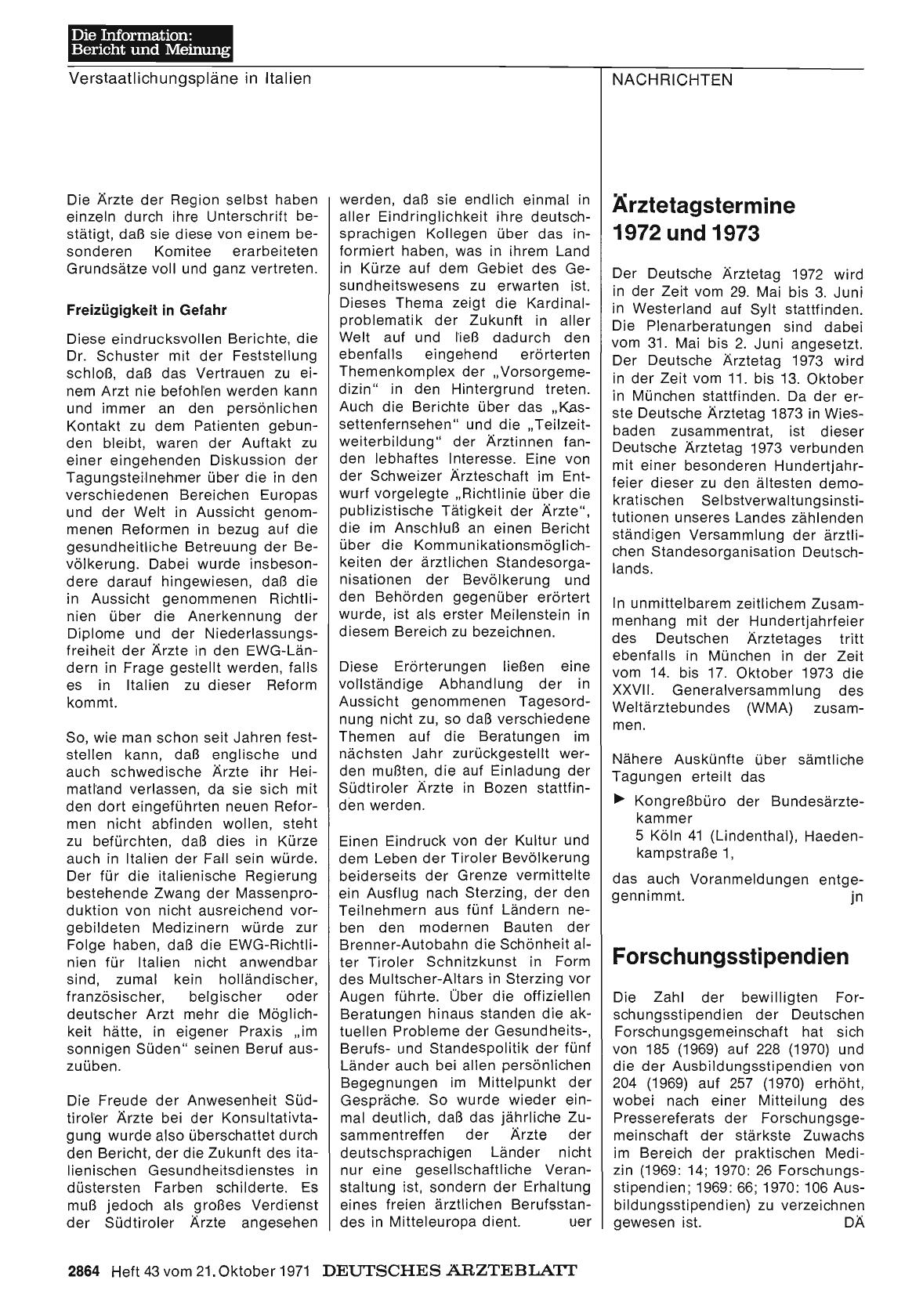Vorschauseite 1: Forschungsstipendien
