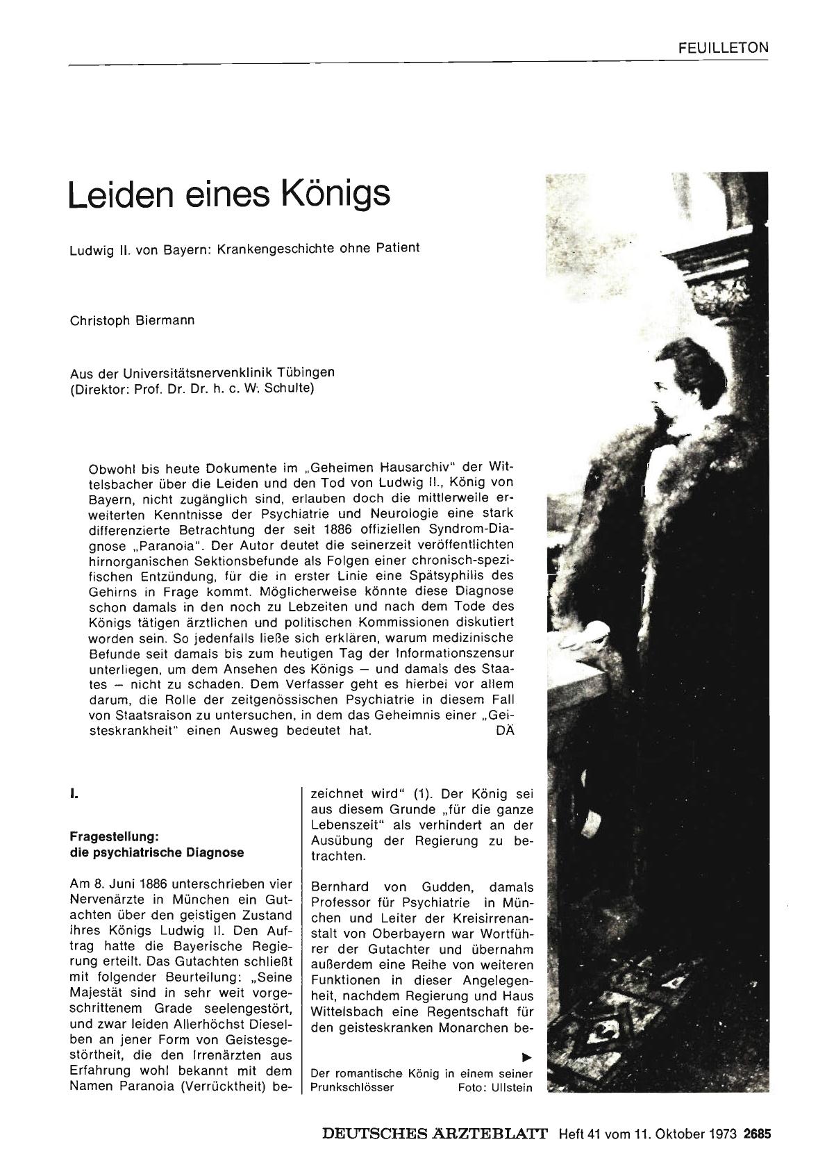 Vorschauseite 1: Leiden eines Königs