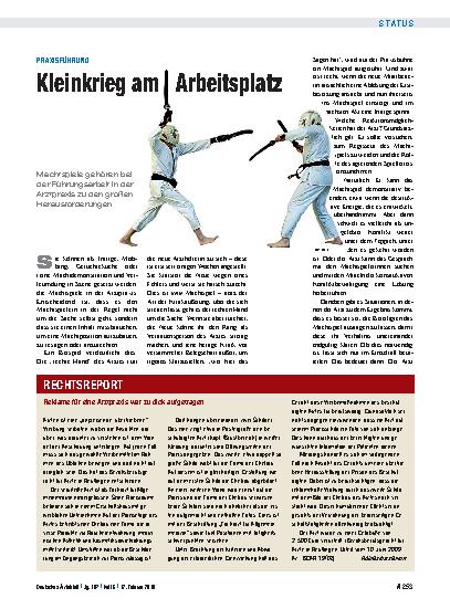 Vorschauseite 1: Reklame für eine Arztpraxis war zu dick aufgetragen