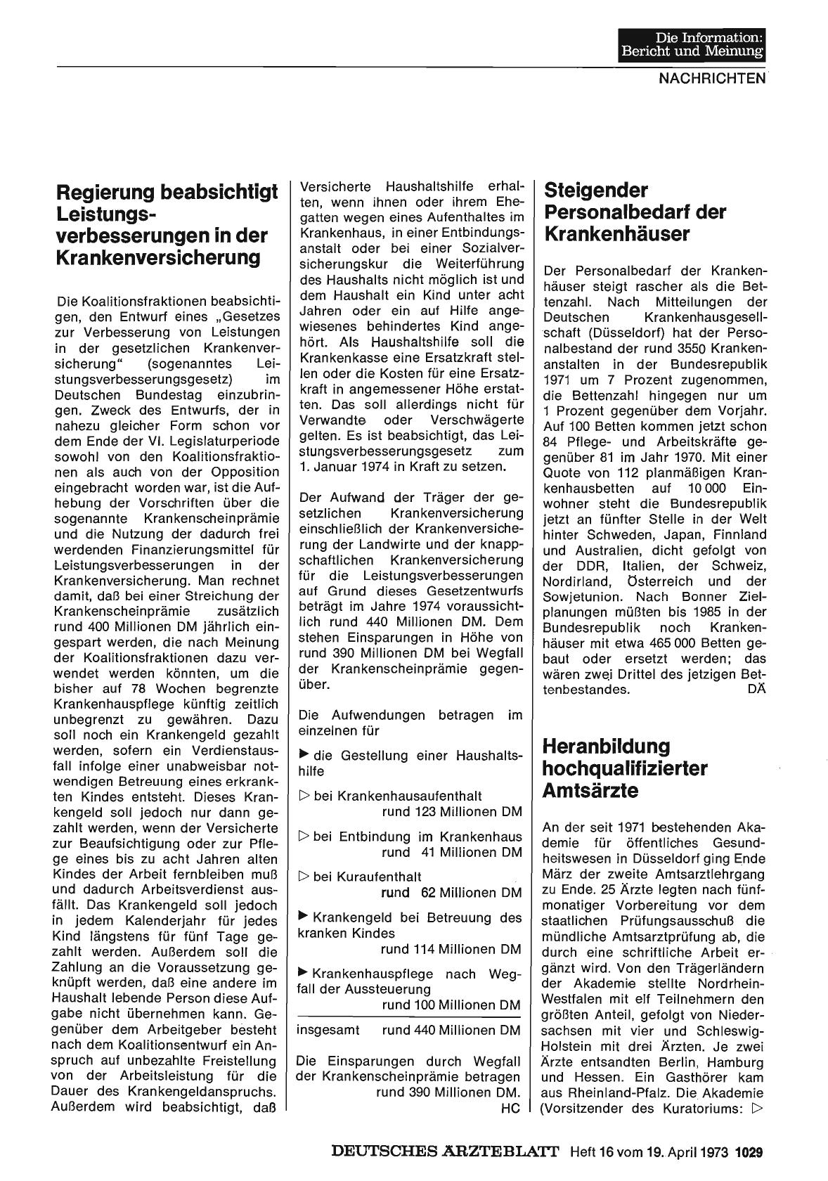 Vorschauseite 1: Steigender Personalbedarf der Krankenhäuser