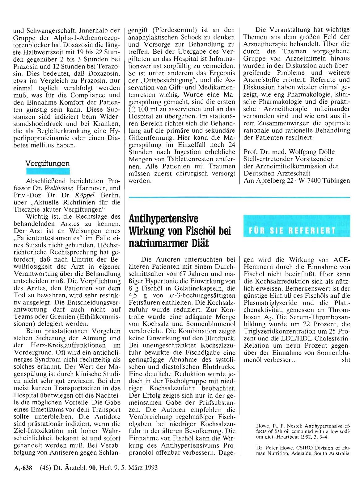 Vorschauseite 1: Antihypemensive Wirkung von Fischöl bei natriumarmer Diät
